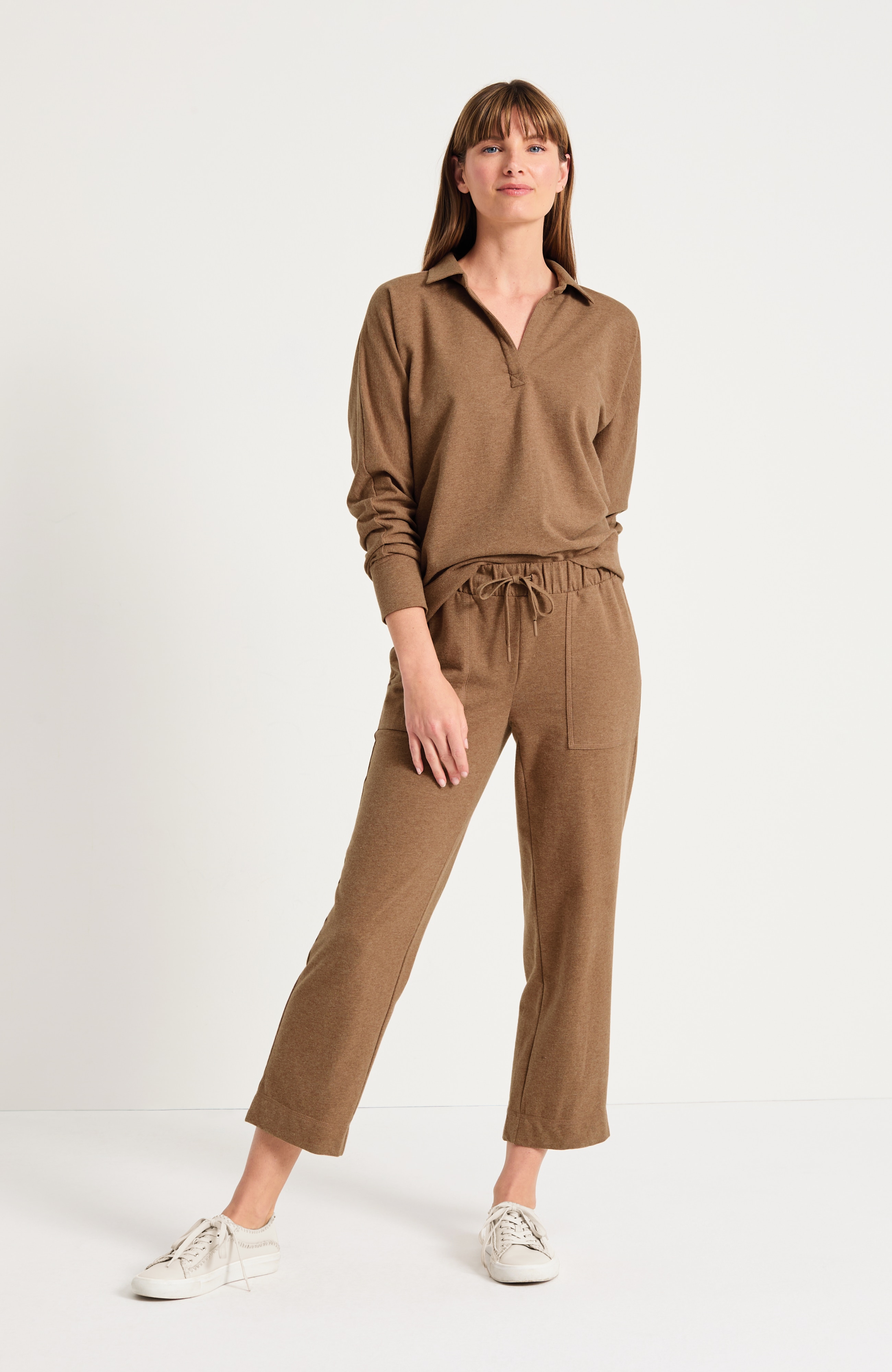 Getaway Split-Neck Sweatshirt | JJill
