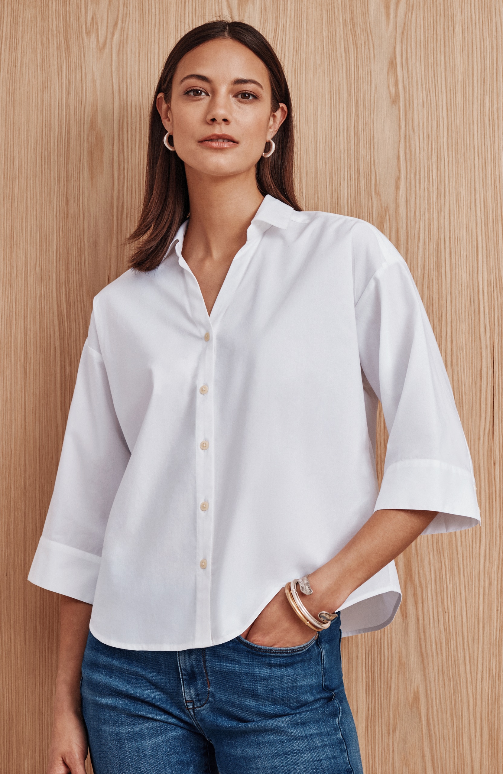 Contemporary Poplin Shirt