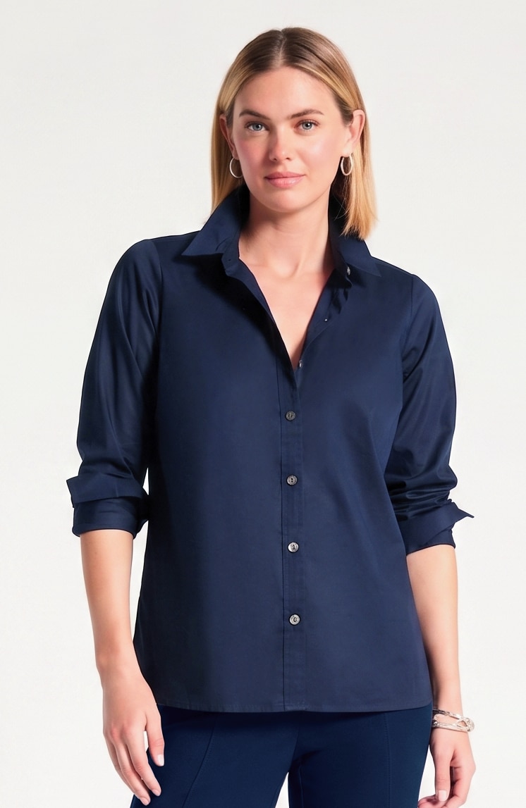 Classic Poplin Shirt | JJill