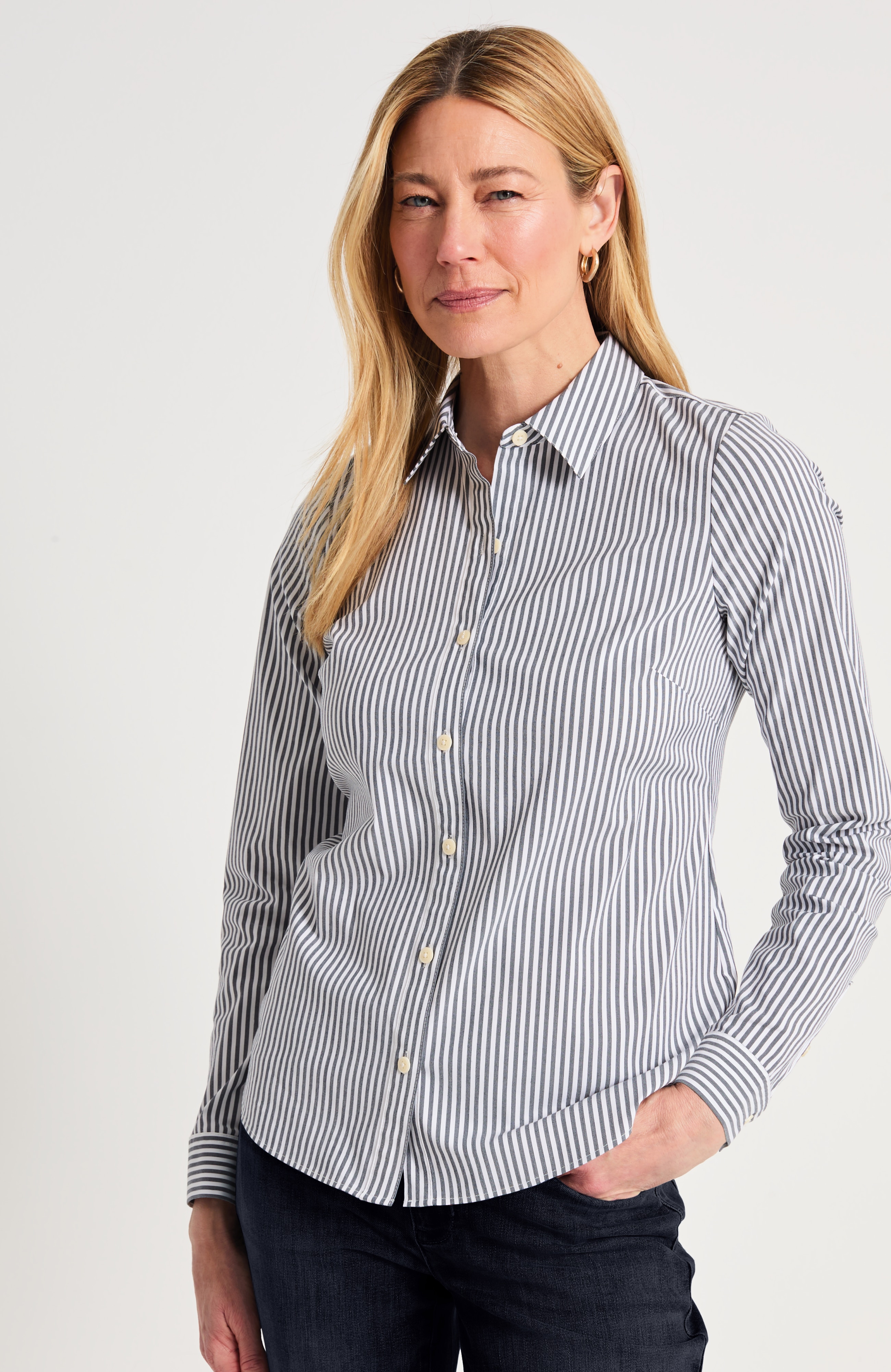 Refined Button-Front Shirt
