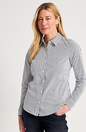 Image for Refined Button-Front Shirt