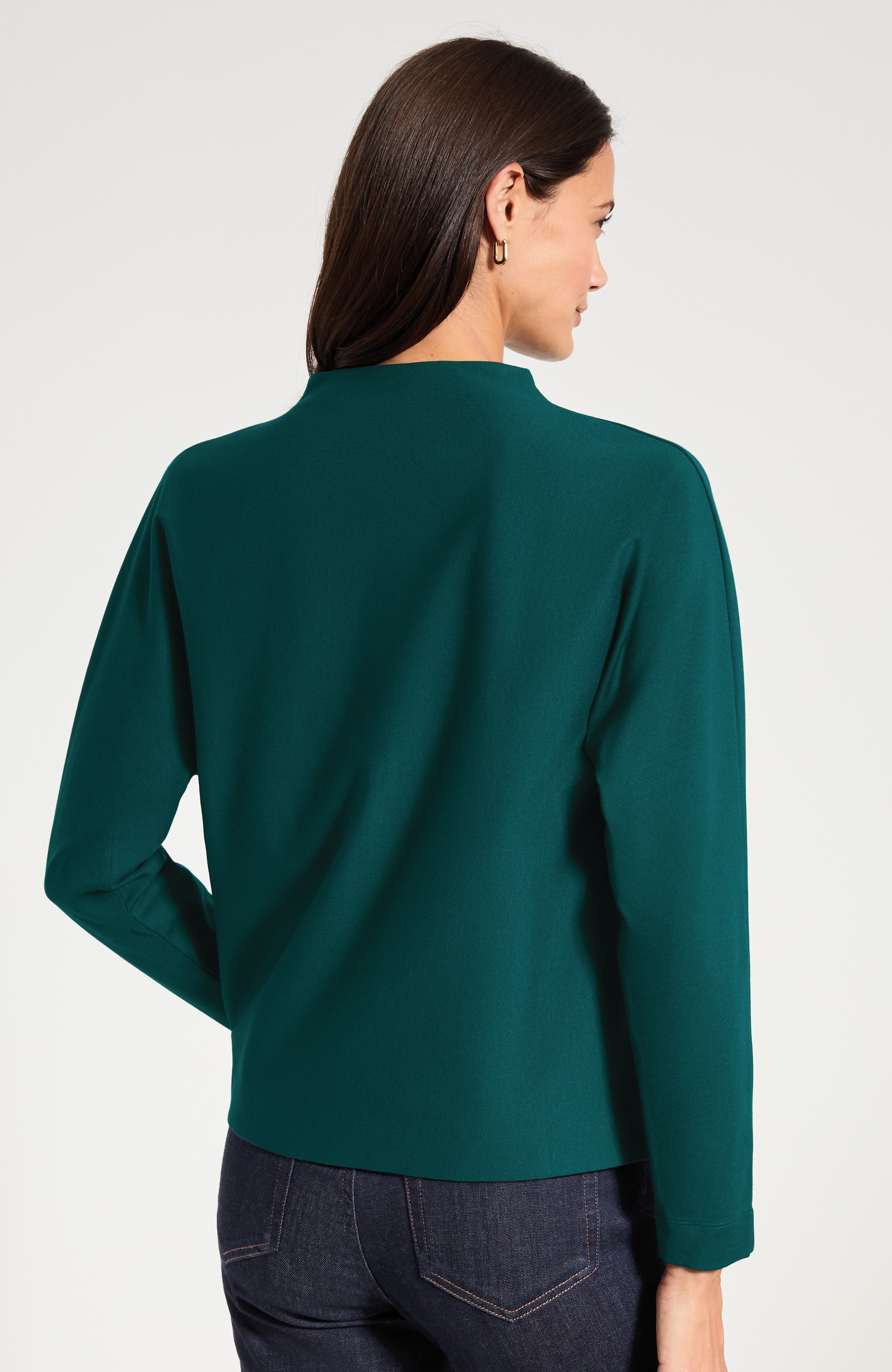 Ponte Mock-Neck Top | J.Jill