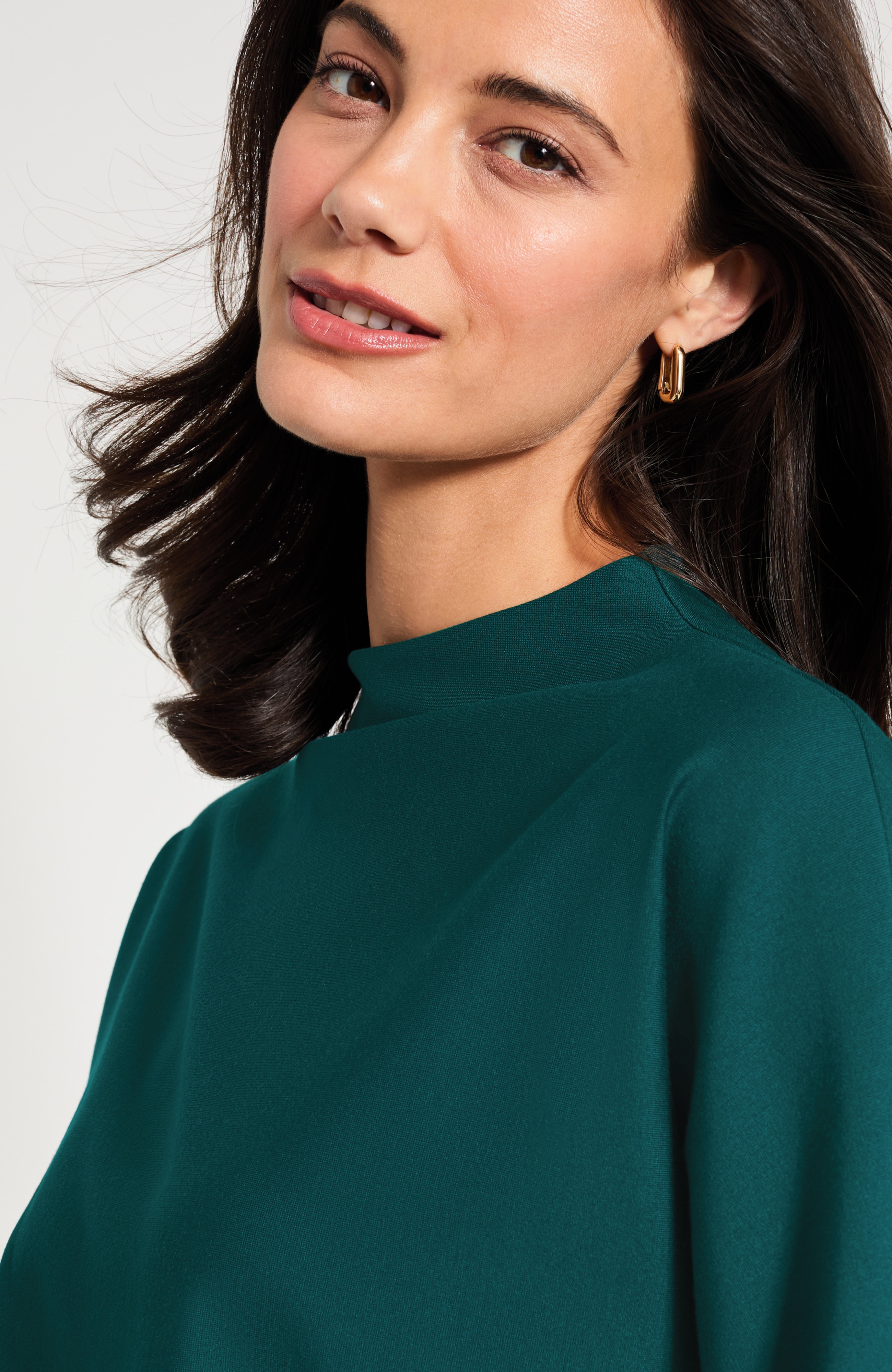 Ponte Mock-Neck Top | JJill