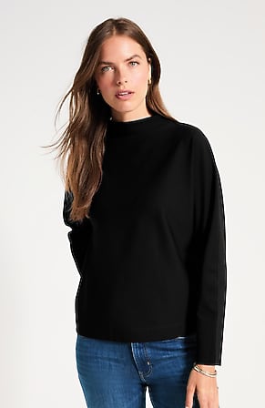Image for Ponte Mock-Neck Top