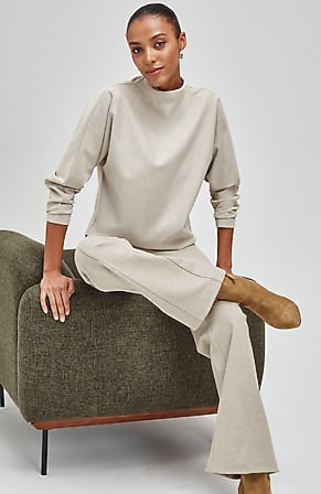 Image for Ponte Mock-Neck Top