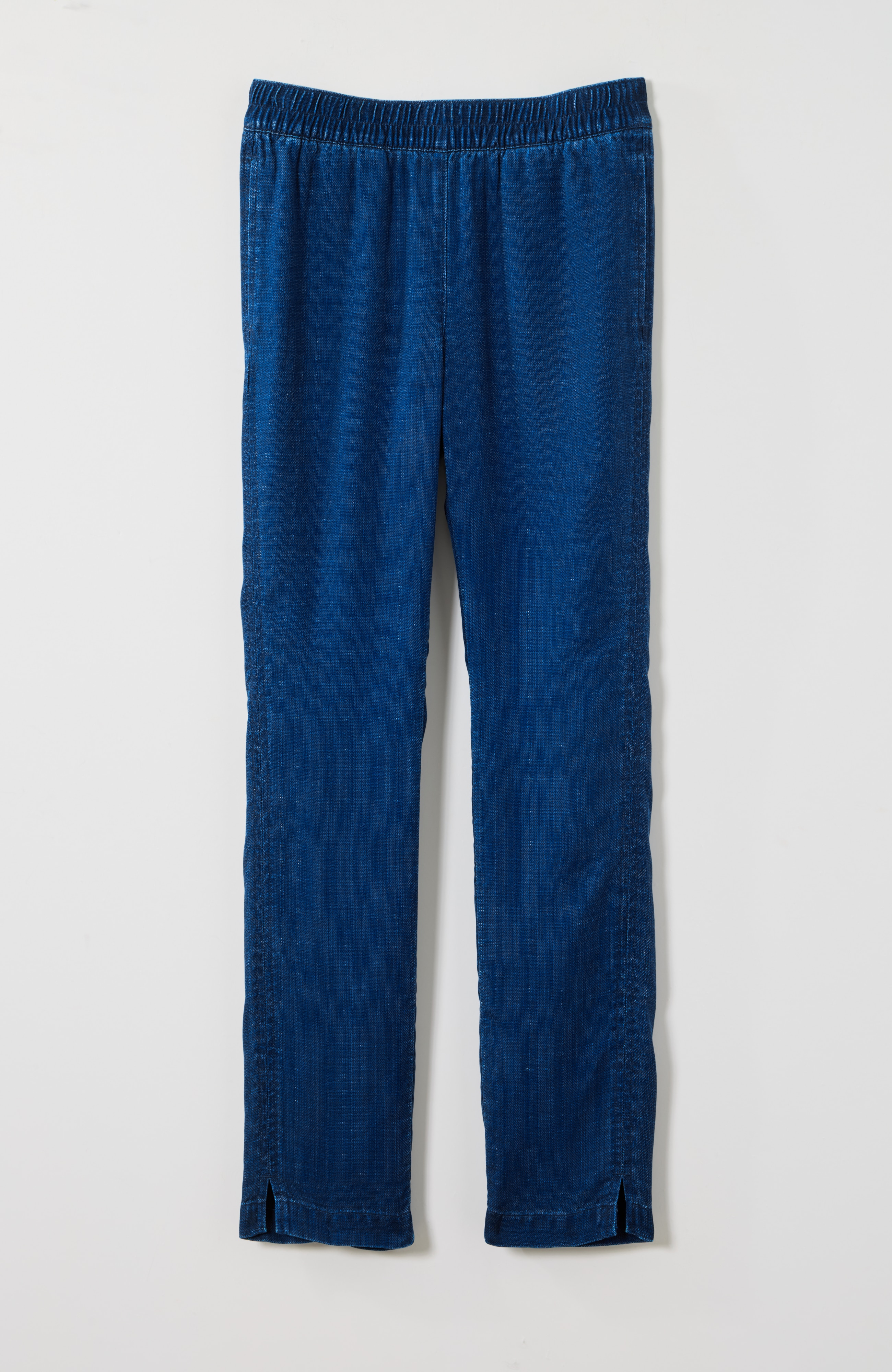 Pure Jill Indigo Dobby Slim-Leg Pant