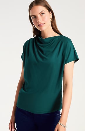 Image for Ponte Draped Top