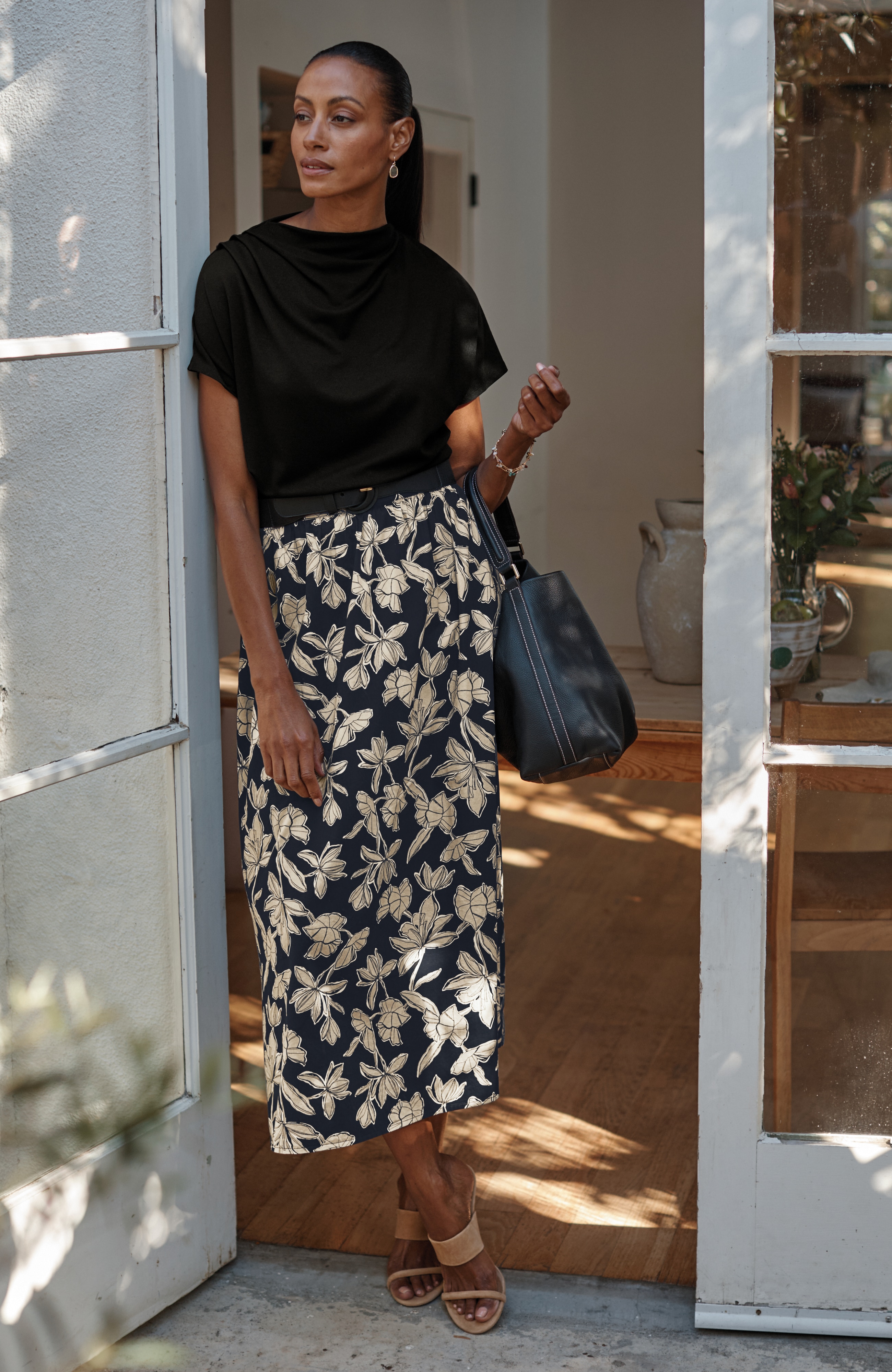 Ponte Draped Top