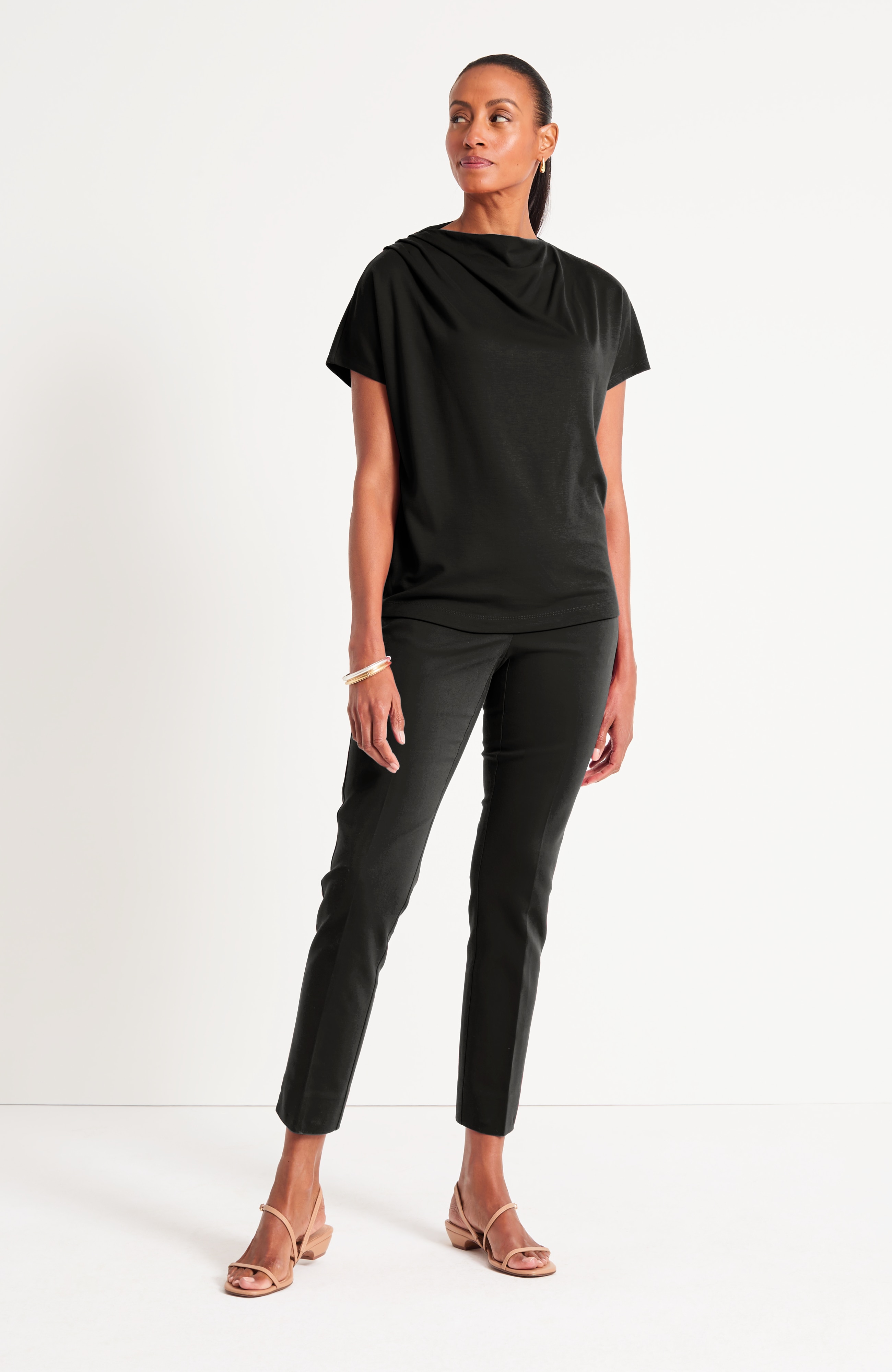 Ponte Draped Top