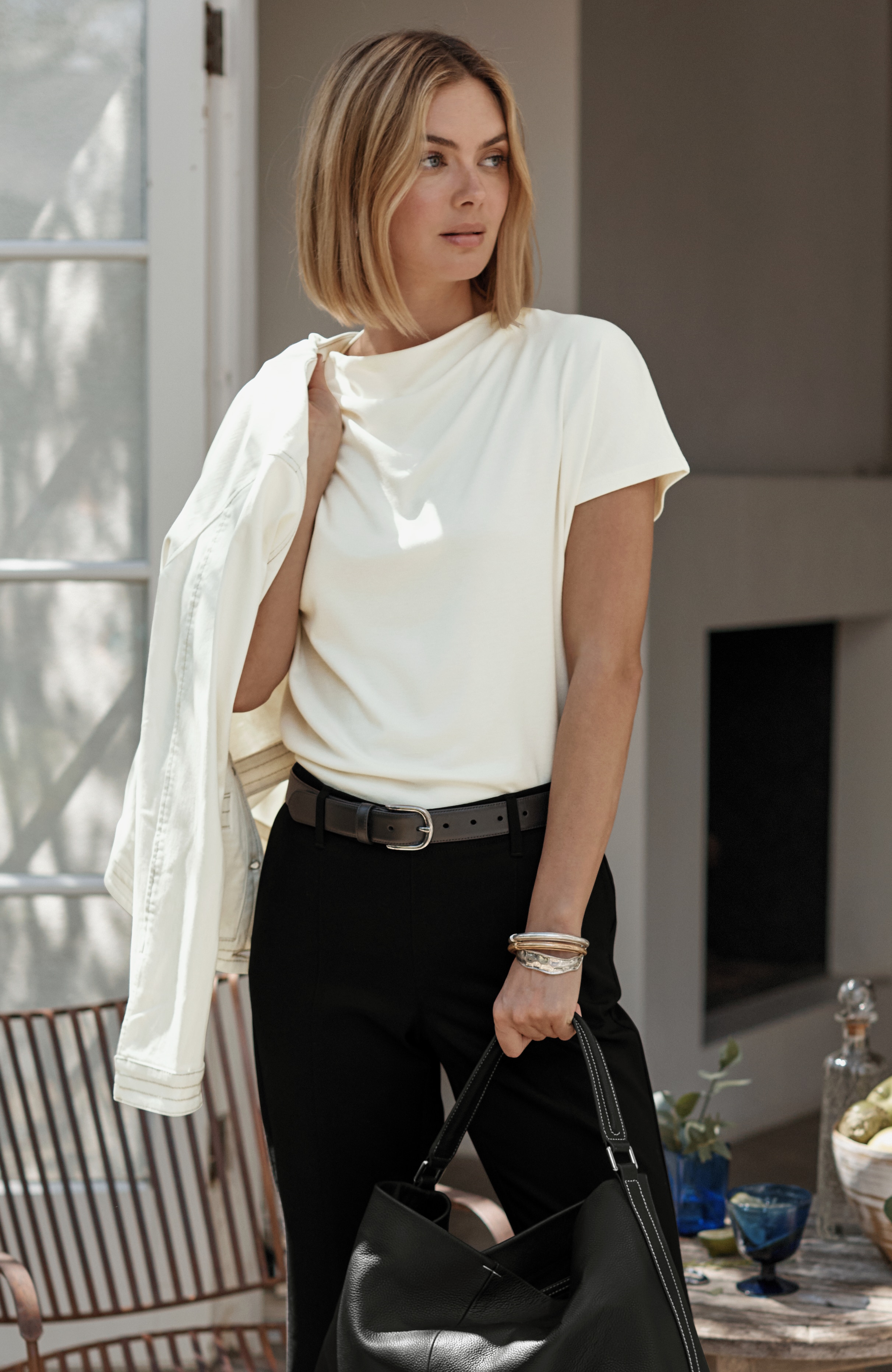 Ponte Draped Top