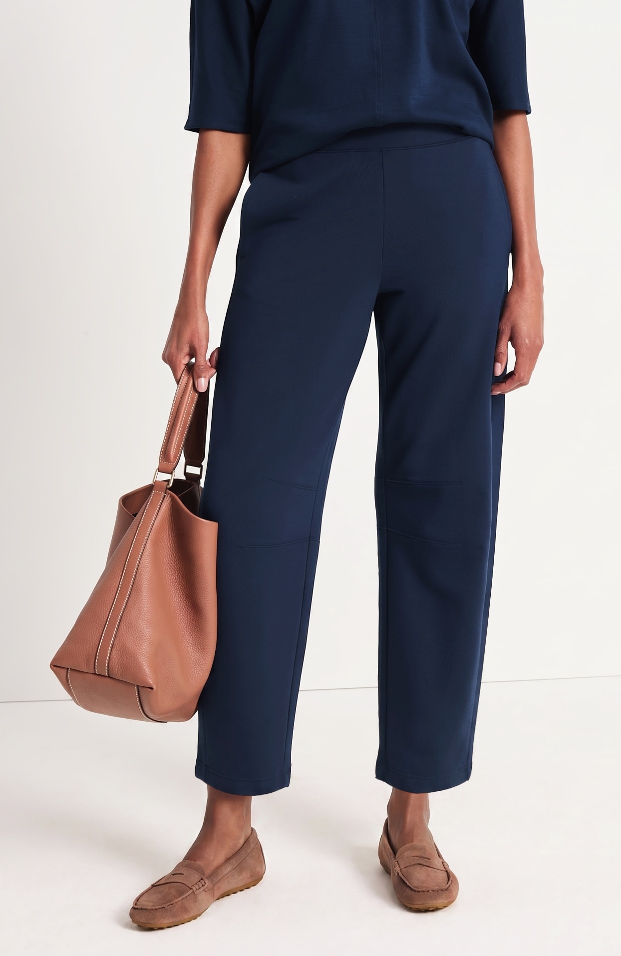 Pure Jill Affinity Barrel-Leg Pant