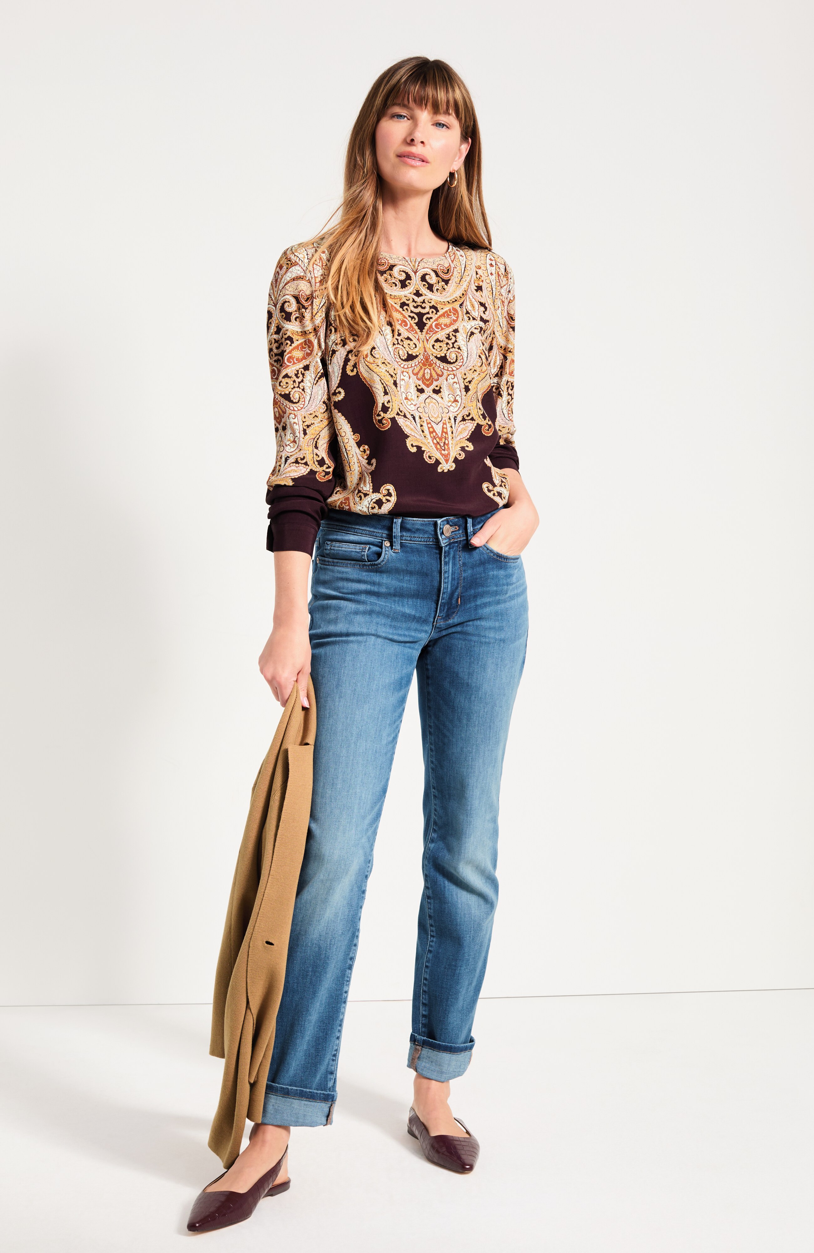Placed-Paisley Top