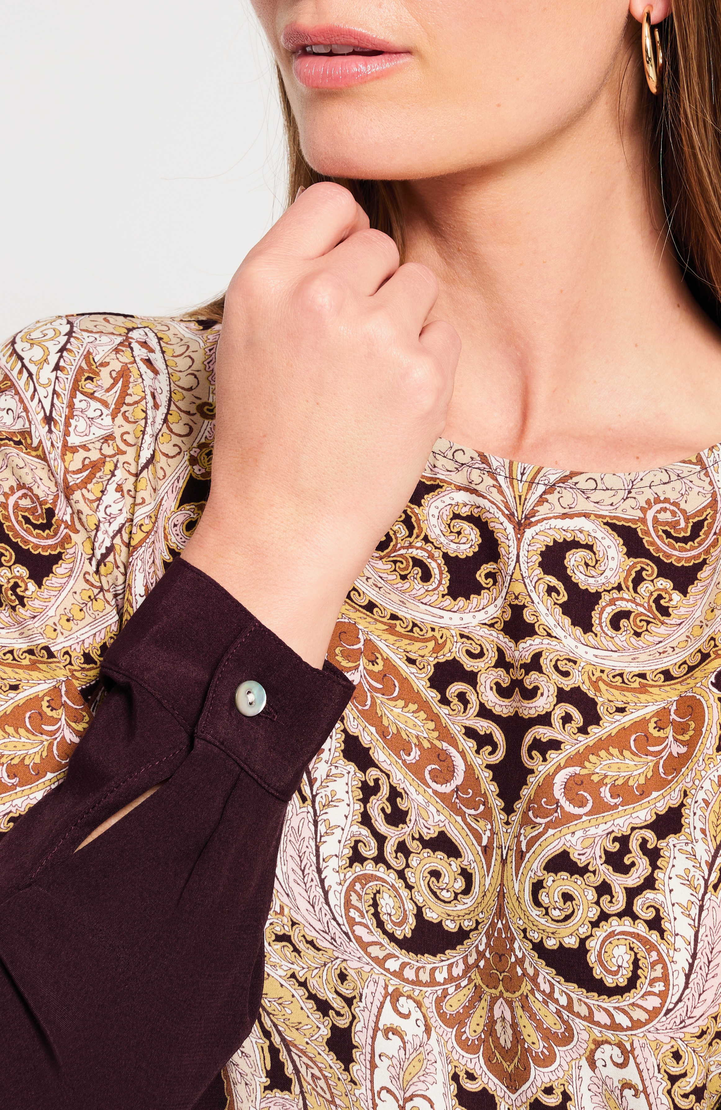 Placed-Paisley Top