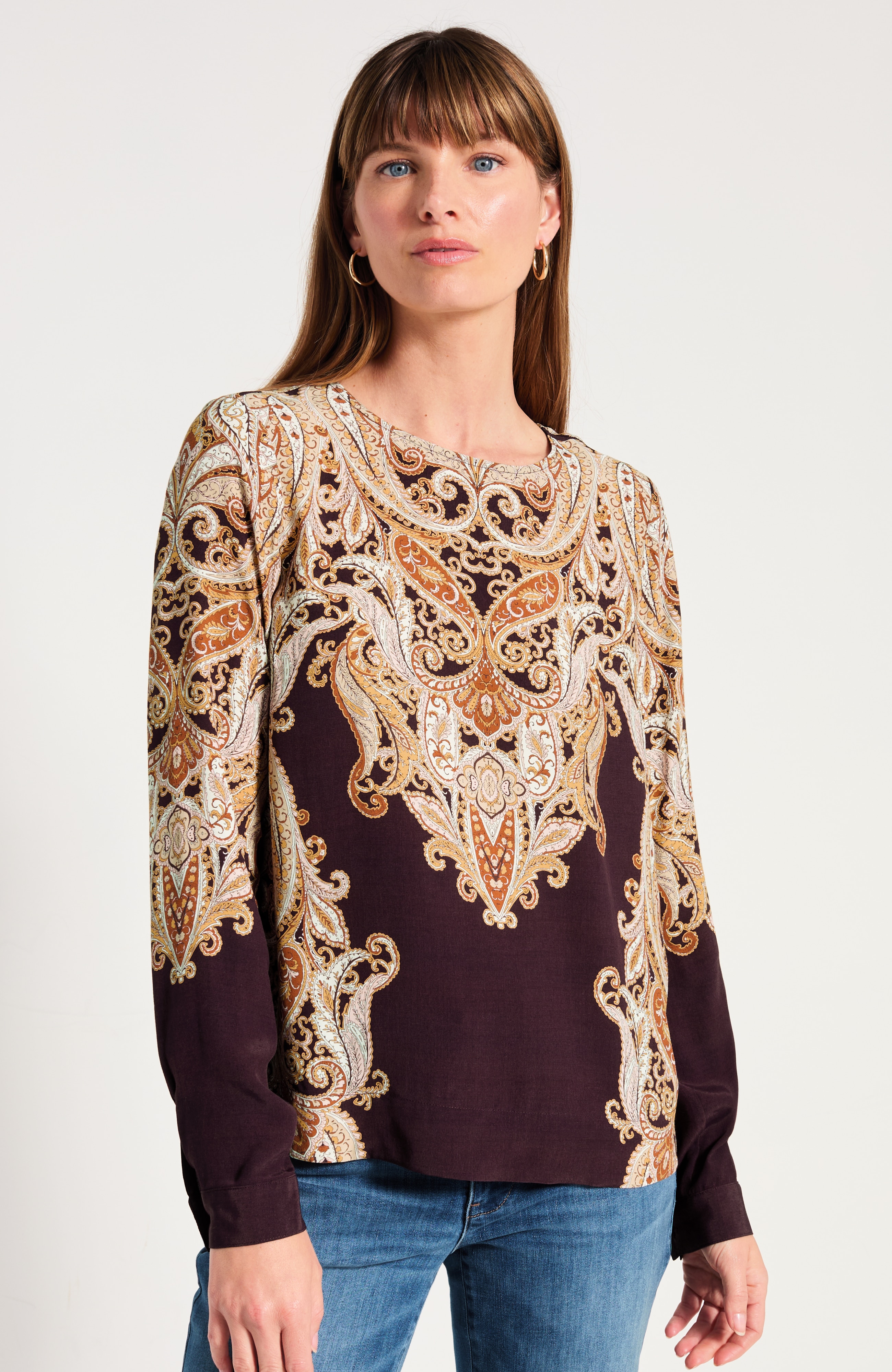 Placed-Paisley Top