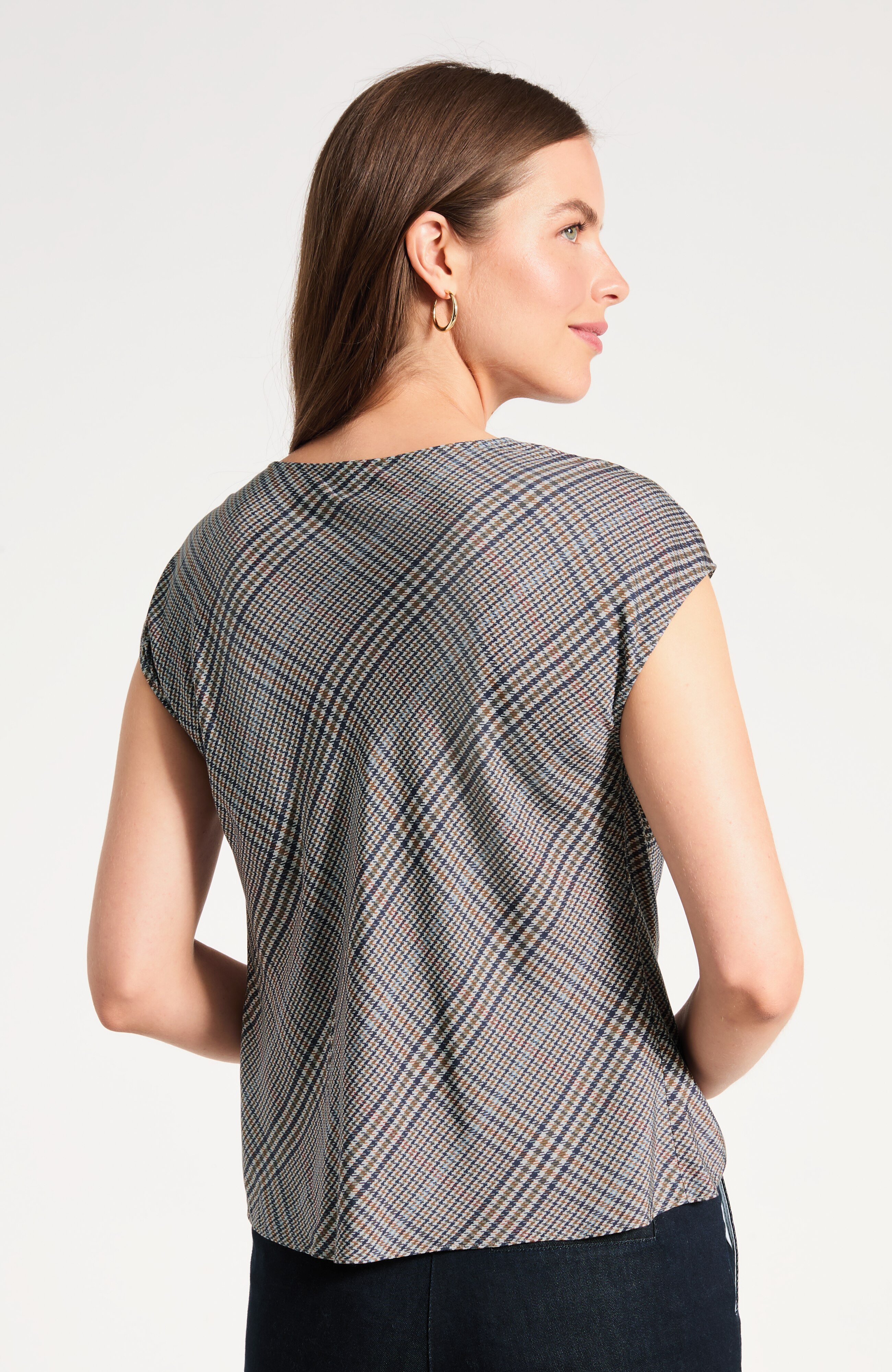 Satin Cowl-Neck Top