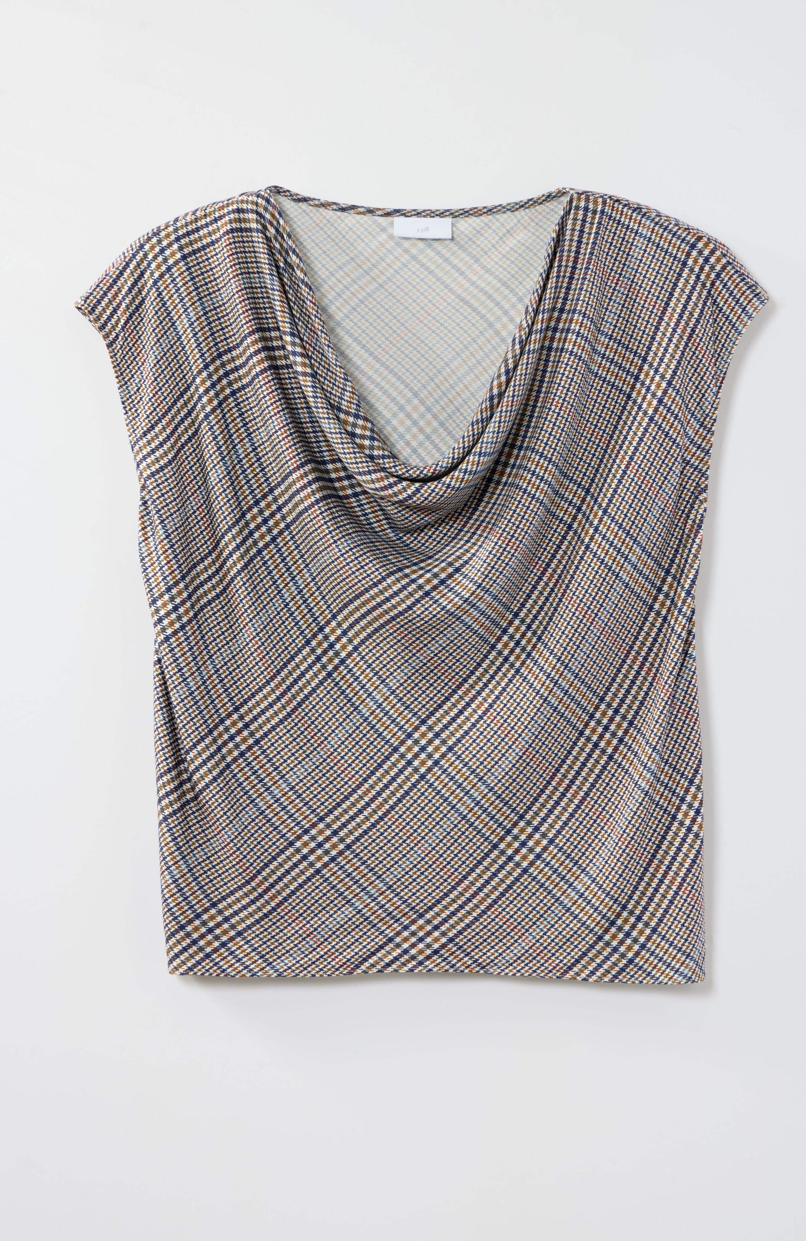 Satin Cowl-Neck Top