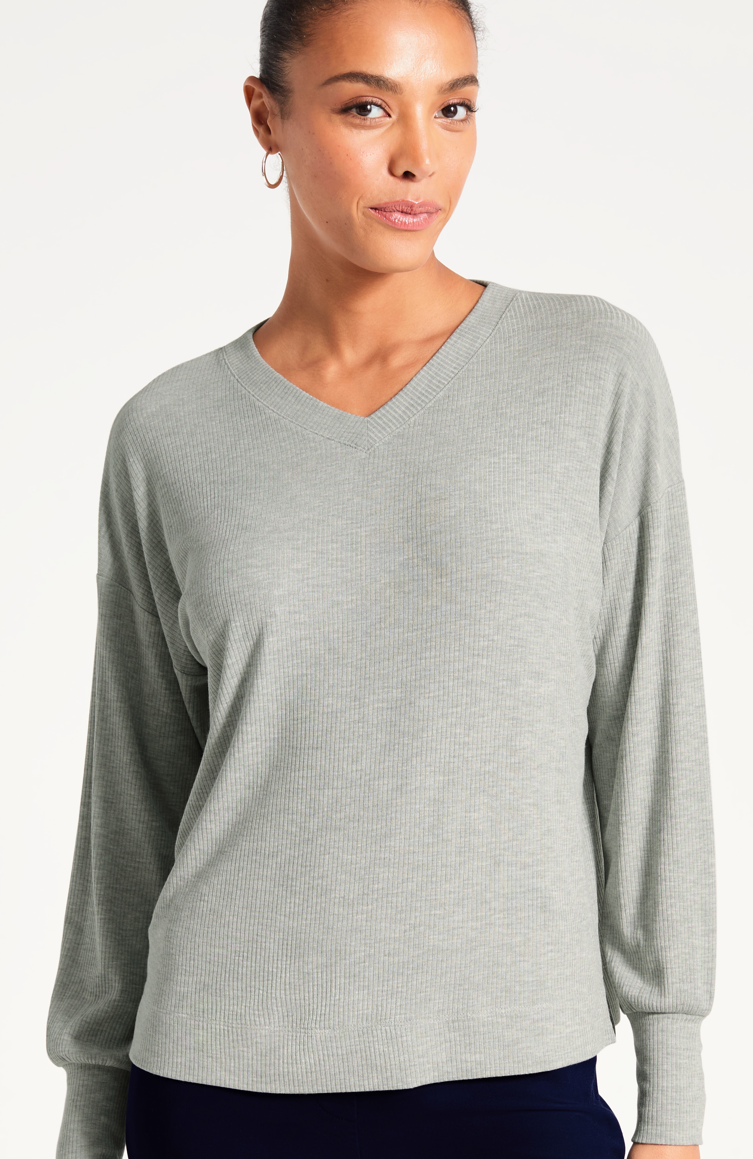 Relaxed V-Neck Top
