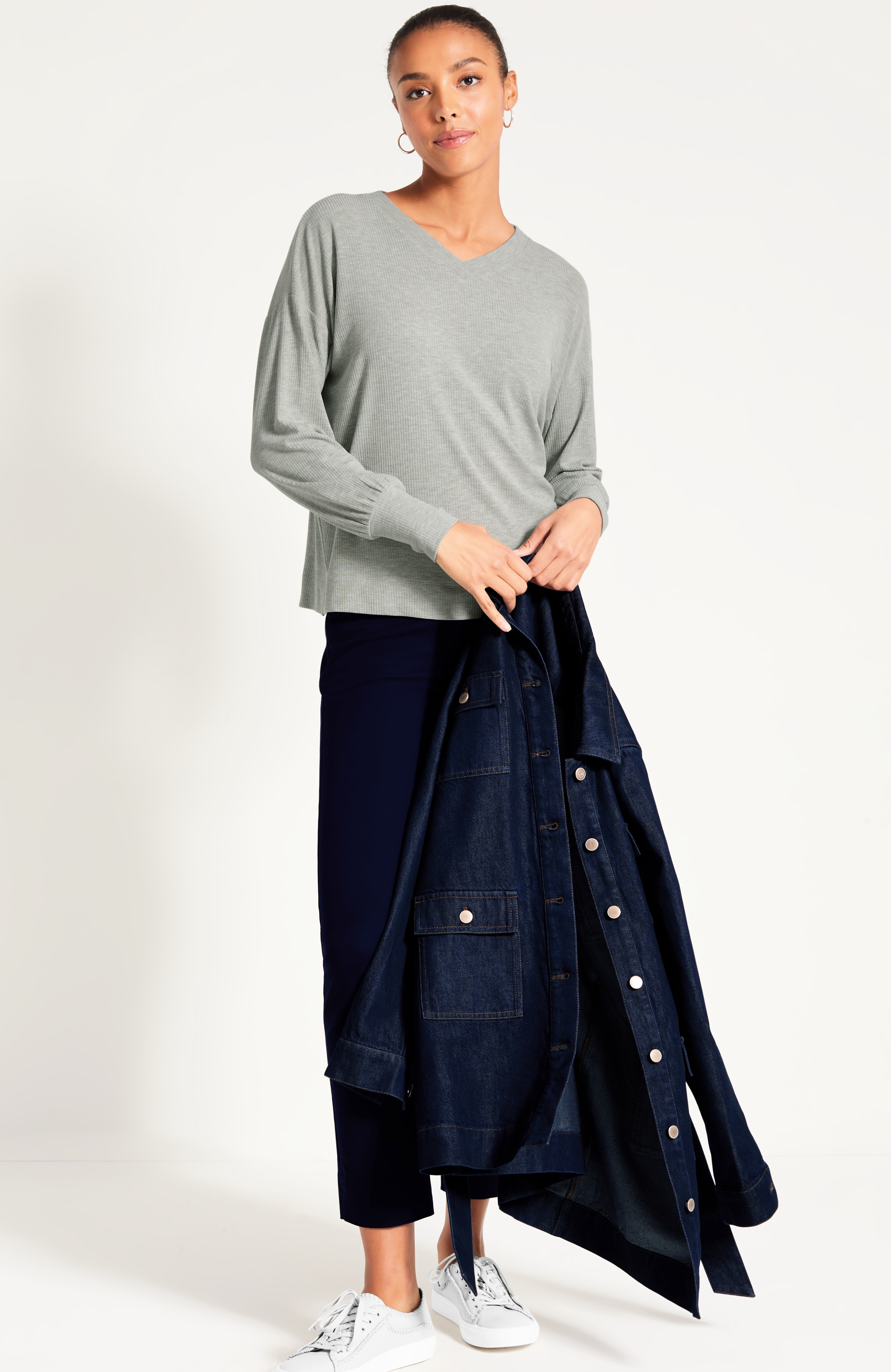 Relaxed V-Neck Top