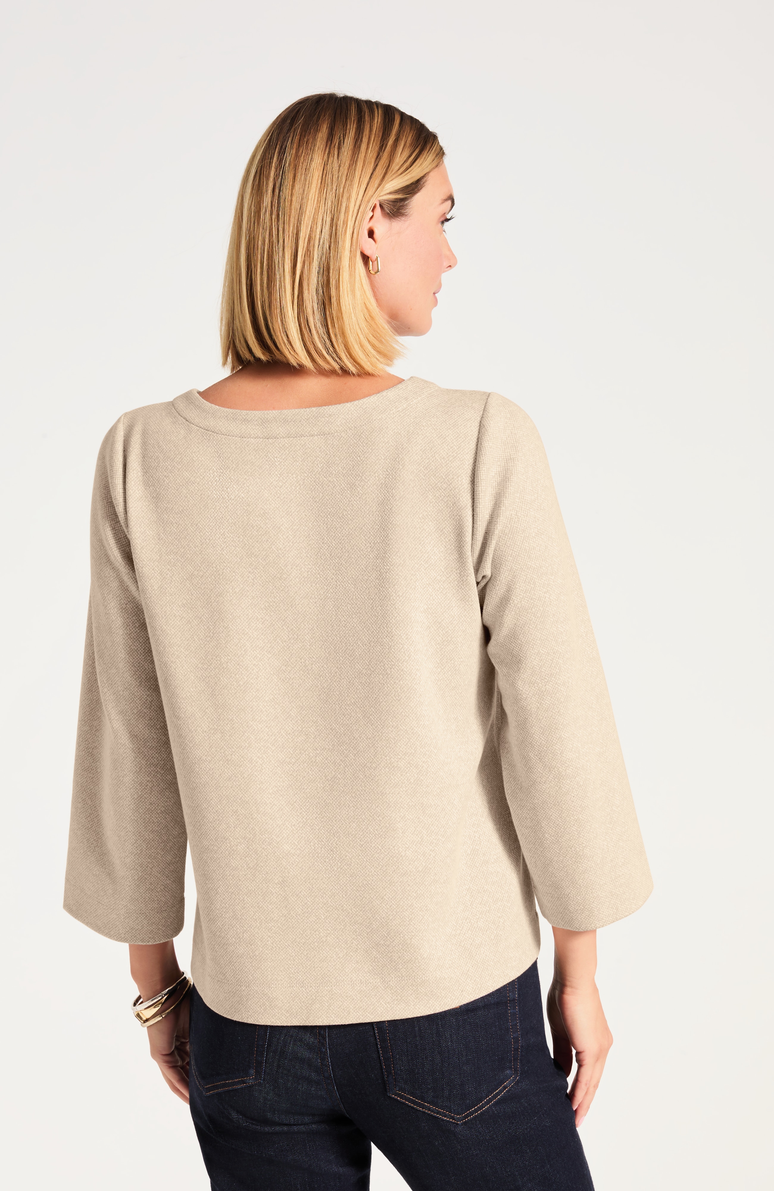 Jacquard-Textured Top | JJill