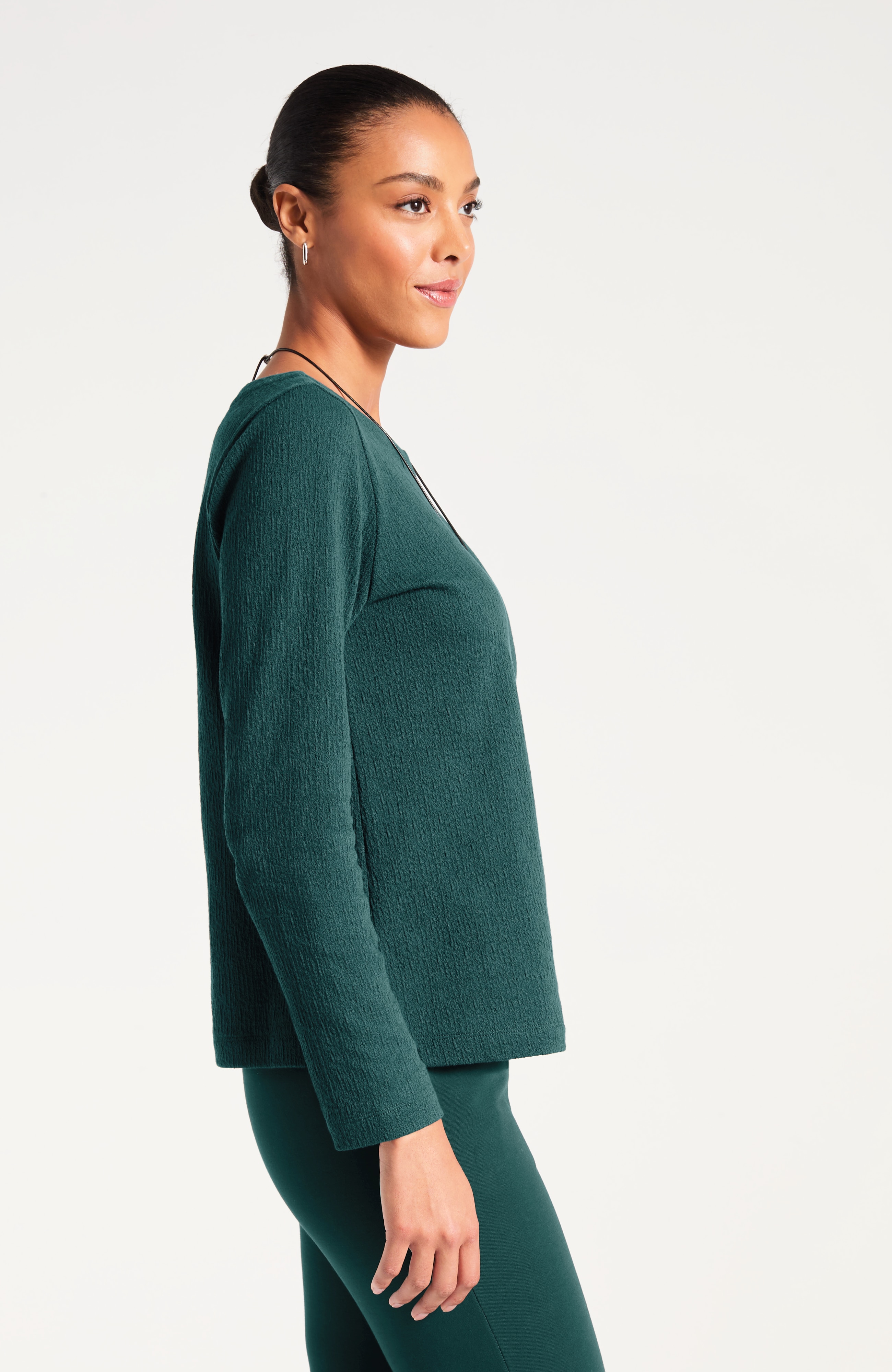 Pure Jill Textured Jacquard Top | JJill