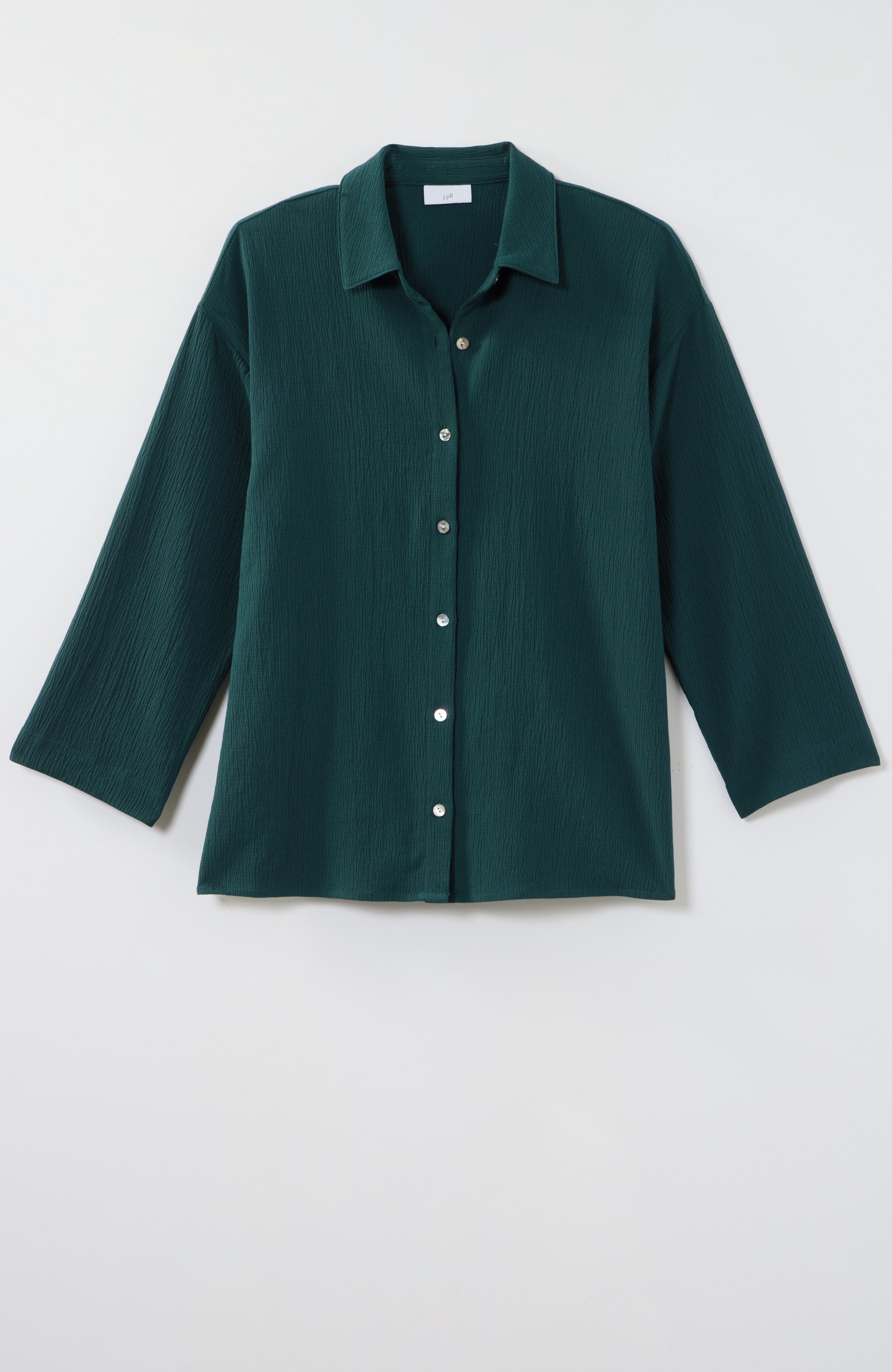 Pure Jill Crinkle-Texture Top