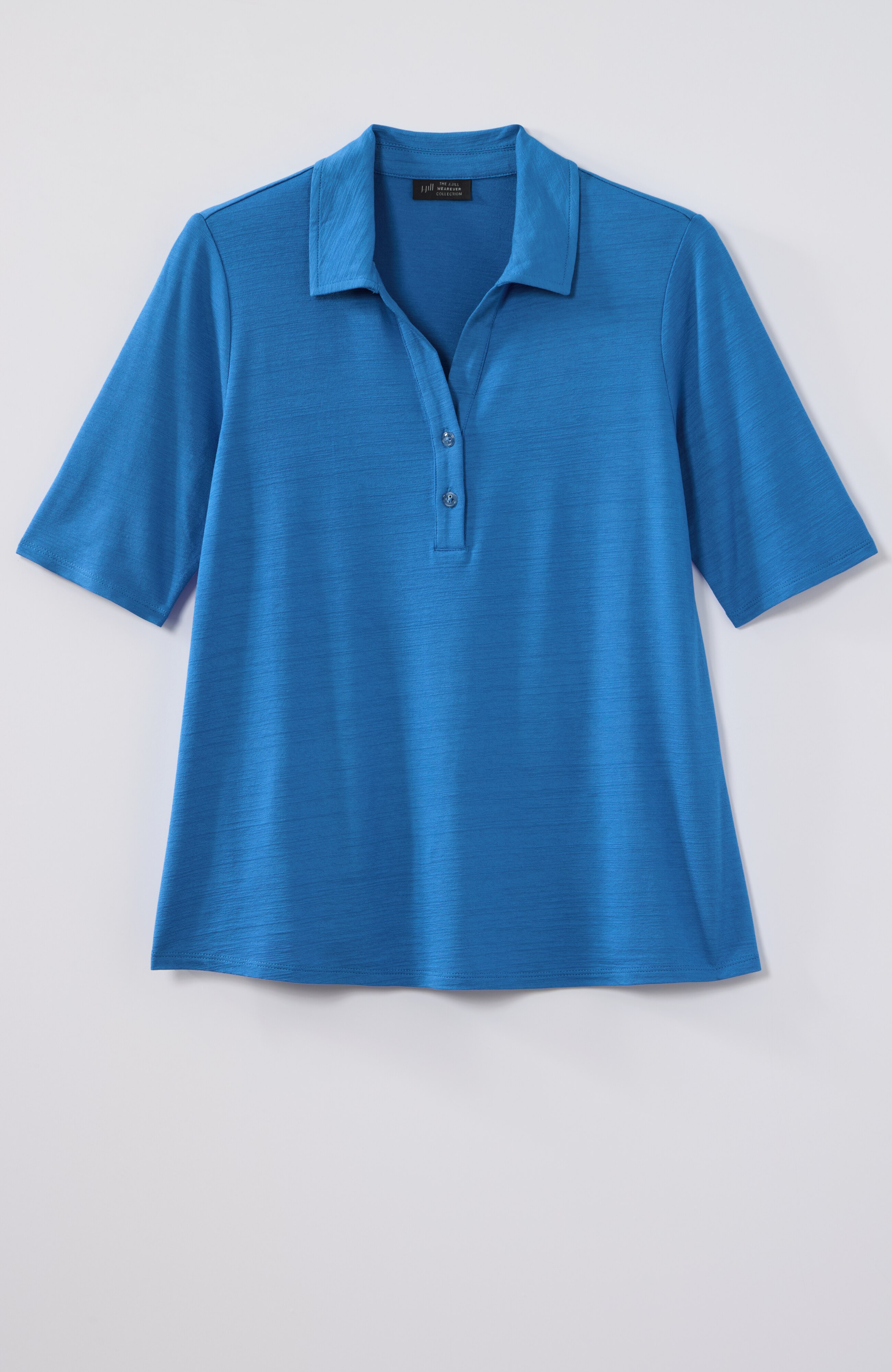 wearever slub-knit a-line polo