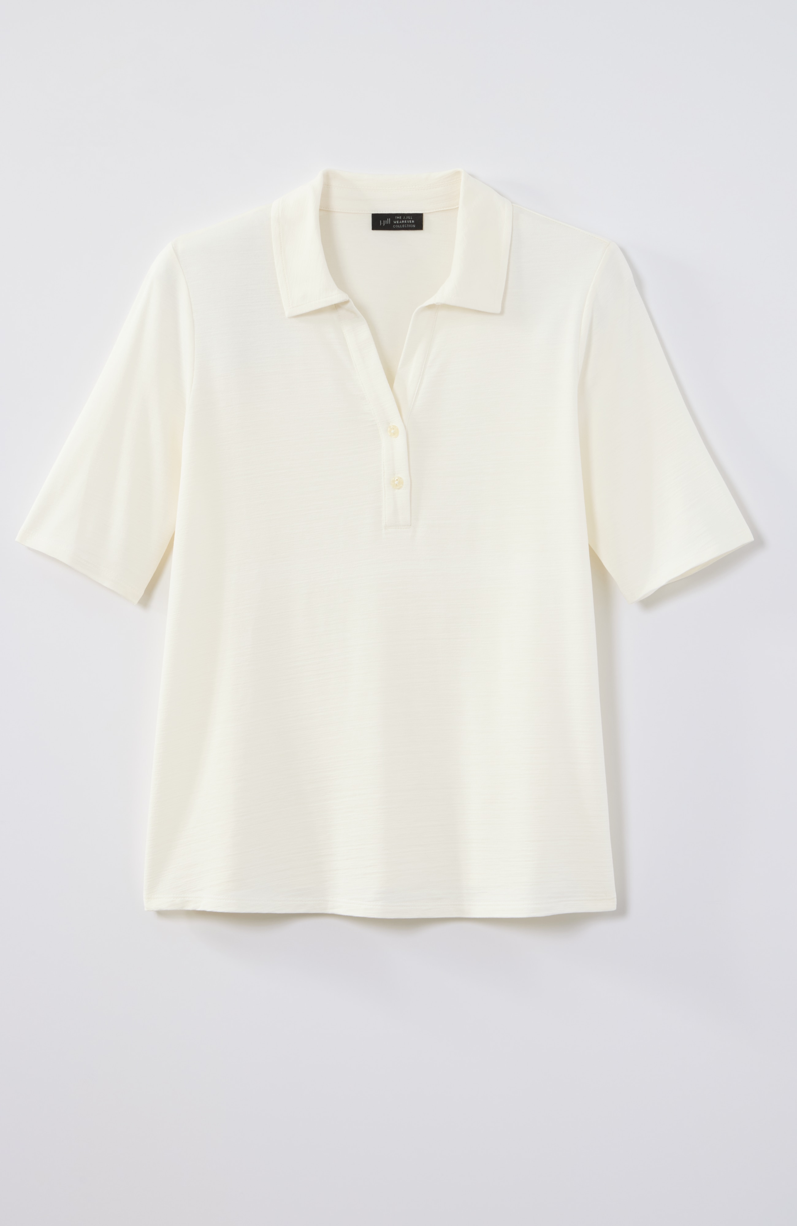 WE SLUB-KNIT A-LINE POLO | JJill