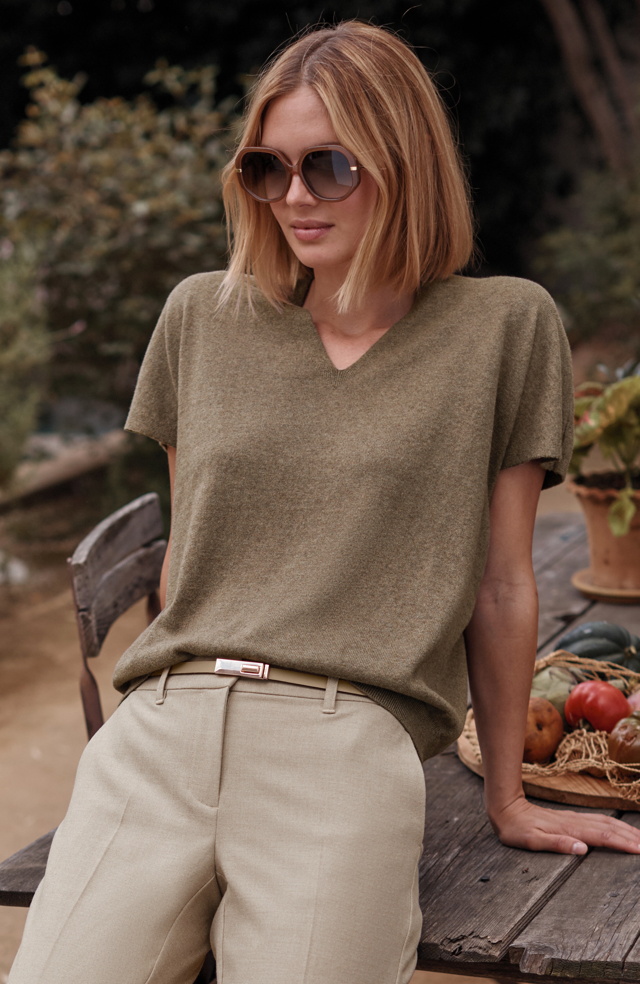 Cotton Cashmere Pullover Sweater