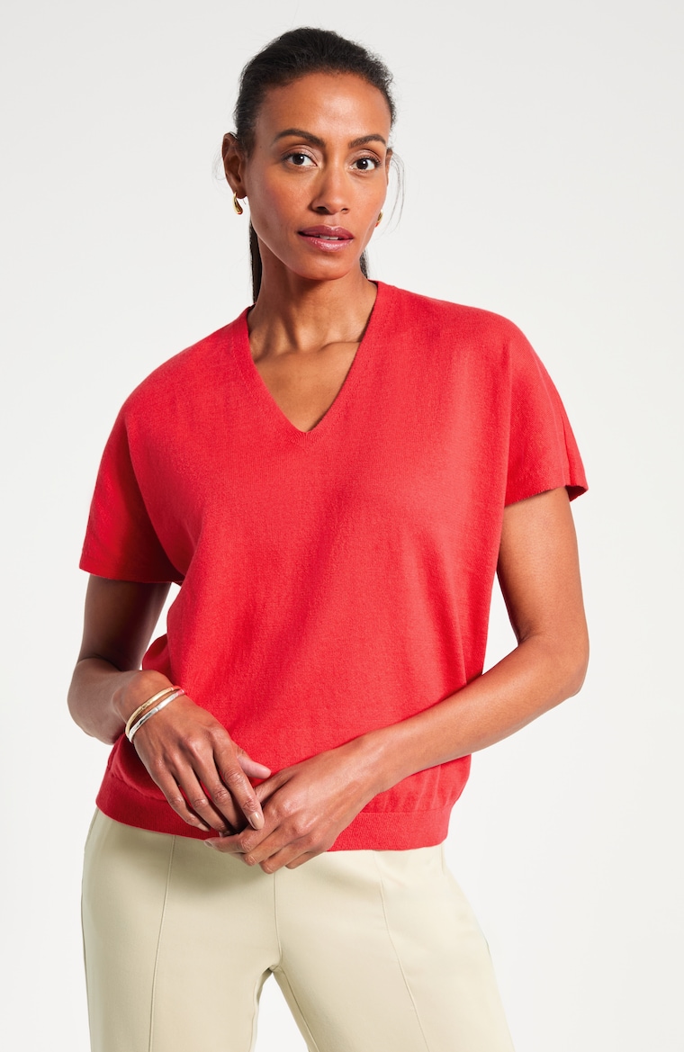 Primary view of the cotton cashmere pullover sweater