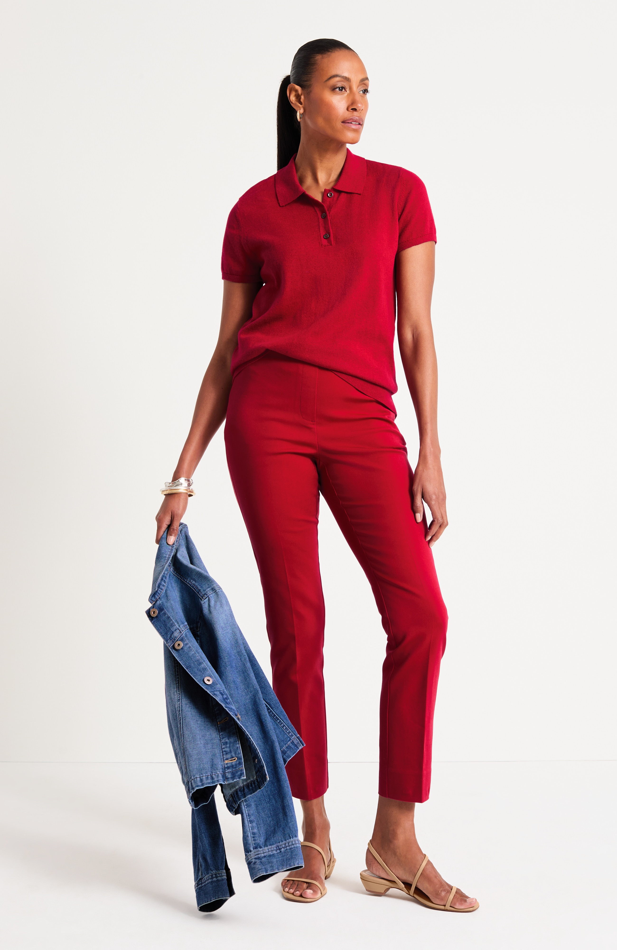 Cotton Cashmere Polo | JJill