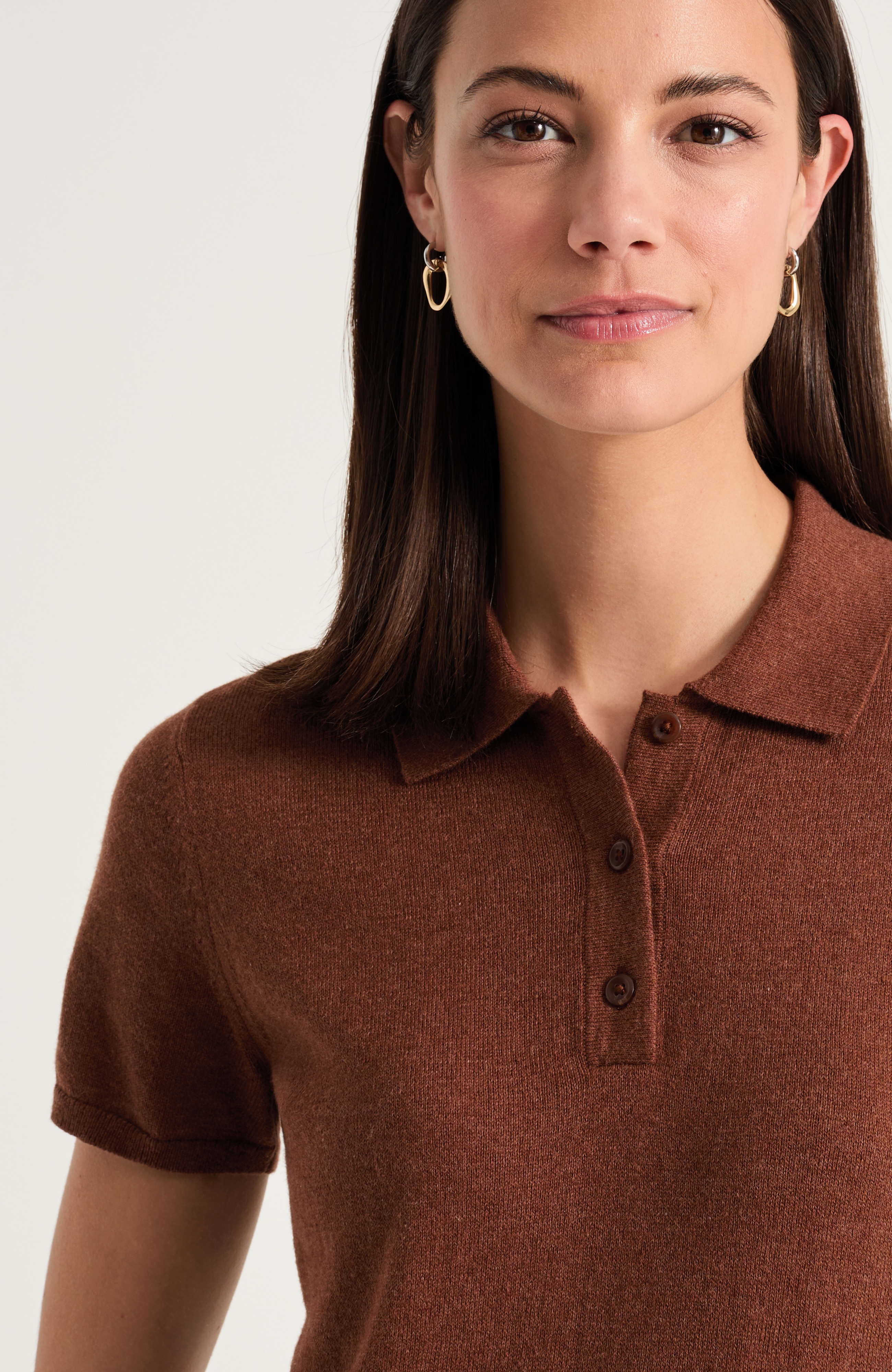 Cotton Cashmere Polo | JJill