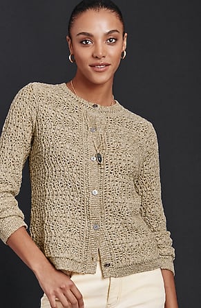 Image for Textured Marled Long-Sleeve Cardi