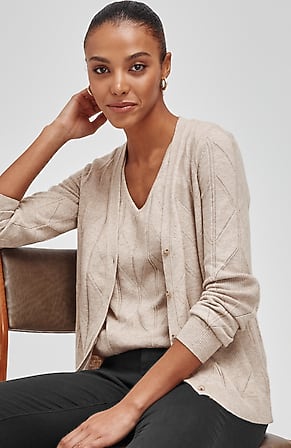 Image for Lace-Textured Cardi