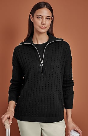 Image for Open-Texture Half-Zip