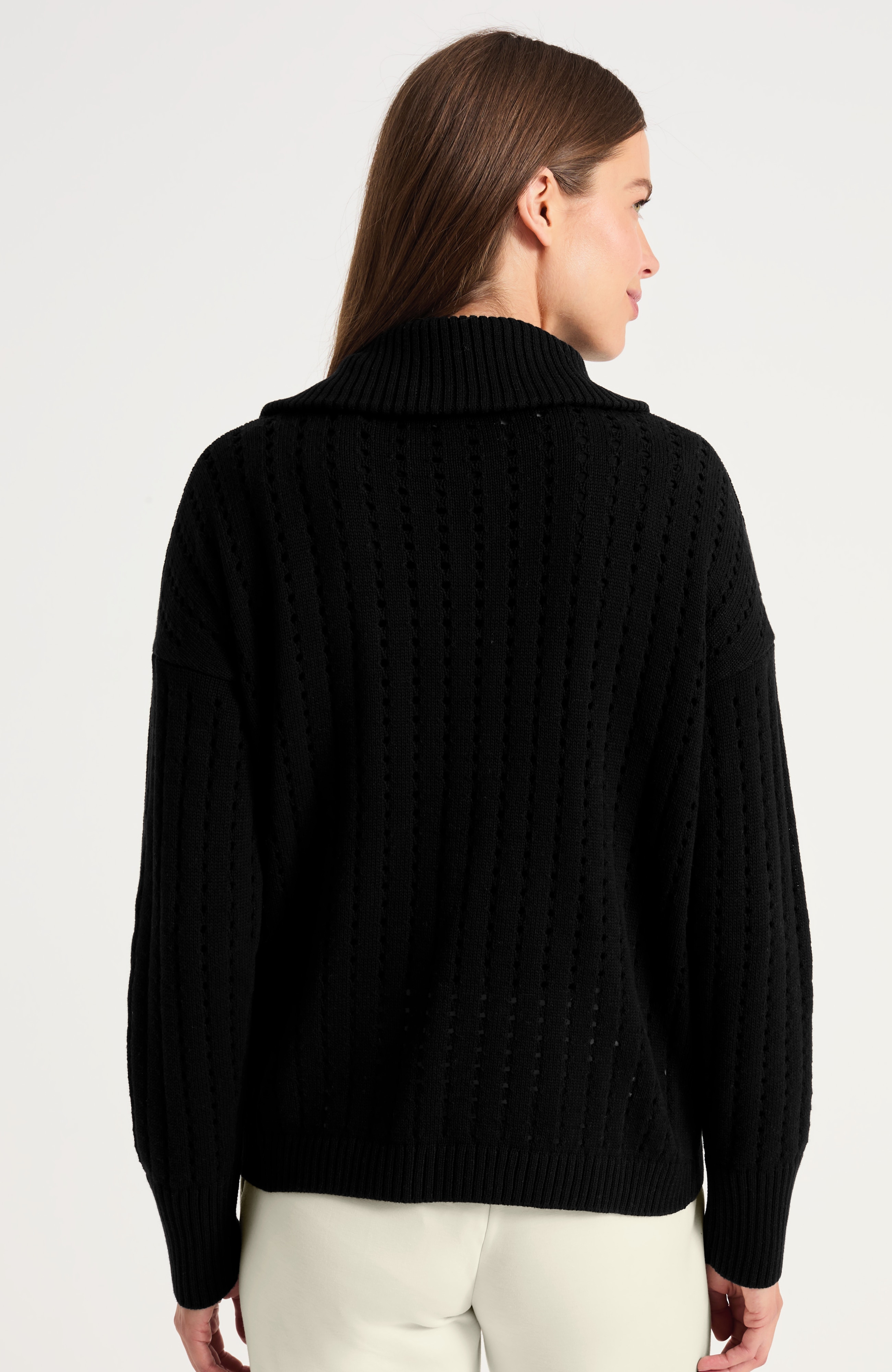 Open-Texture Half-Zip | JJill