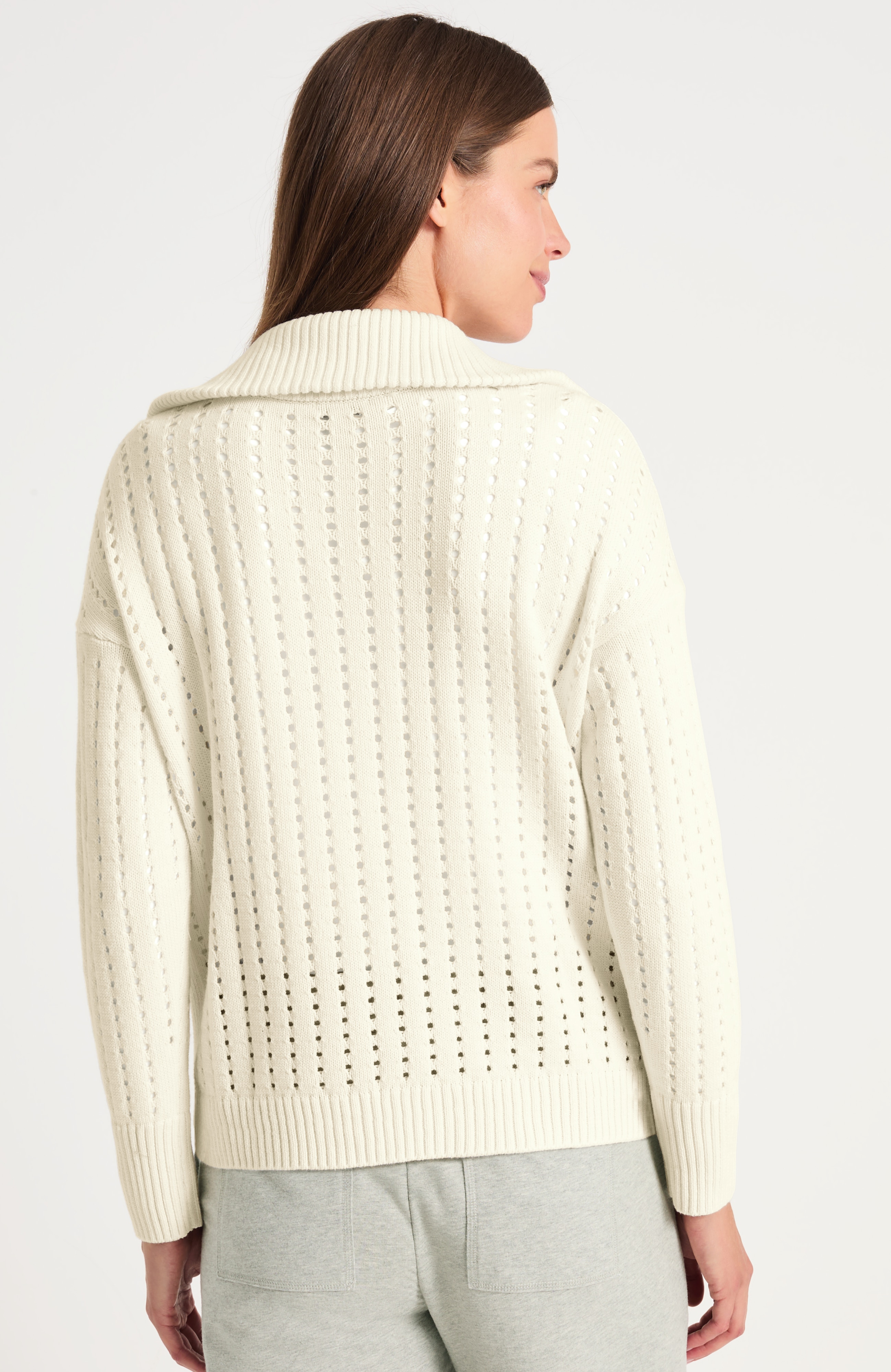 Open-Texture Half-Zip | JJill