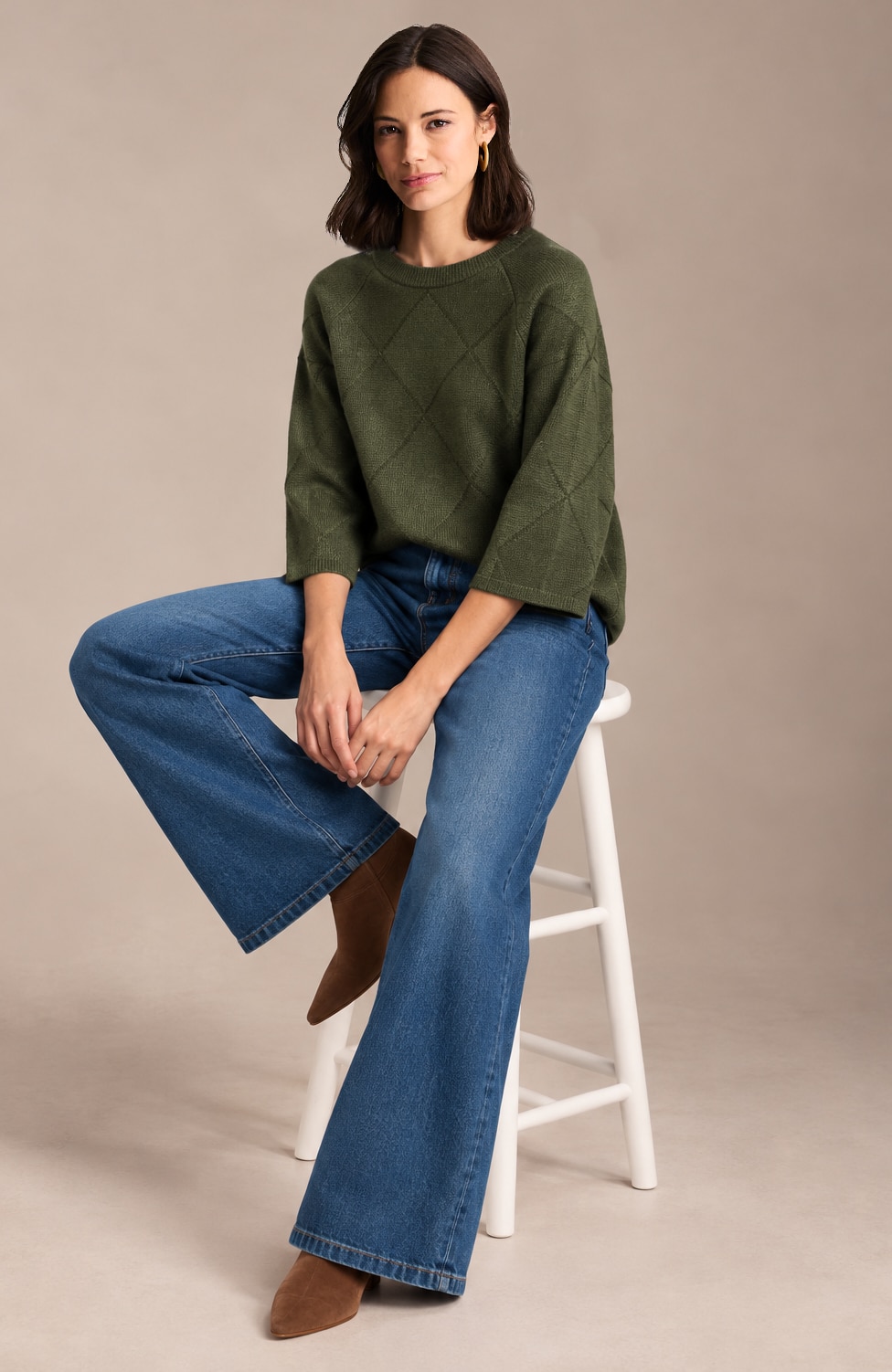 Diamond Textured Sweater