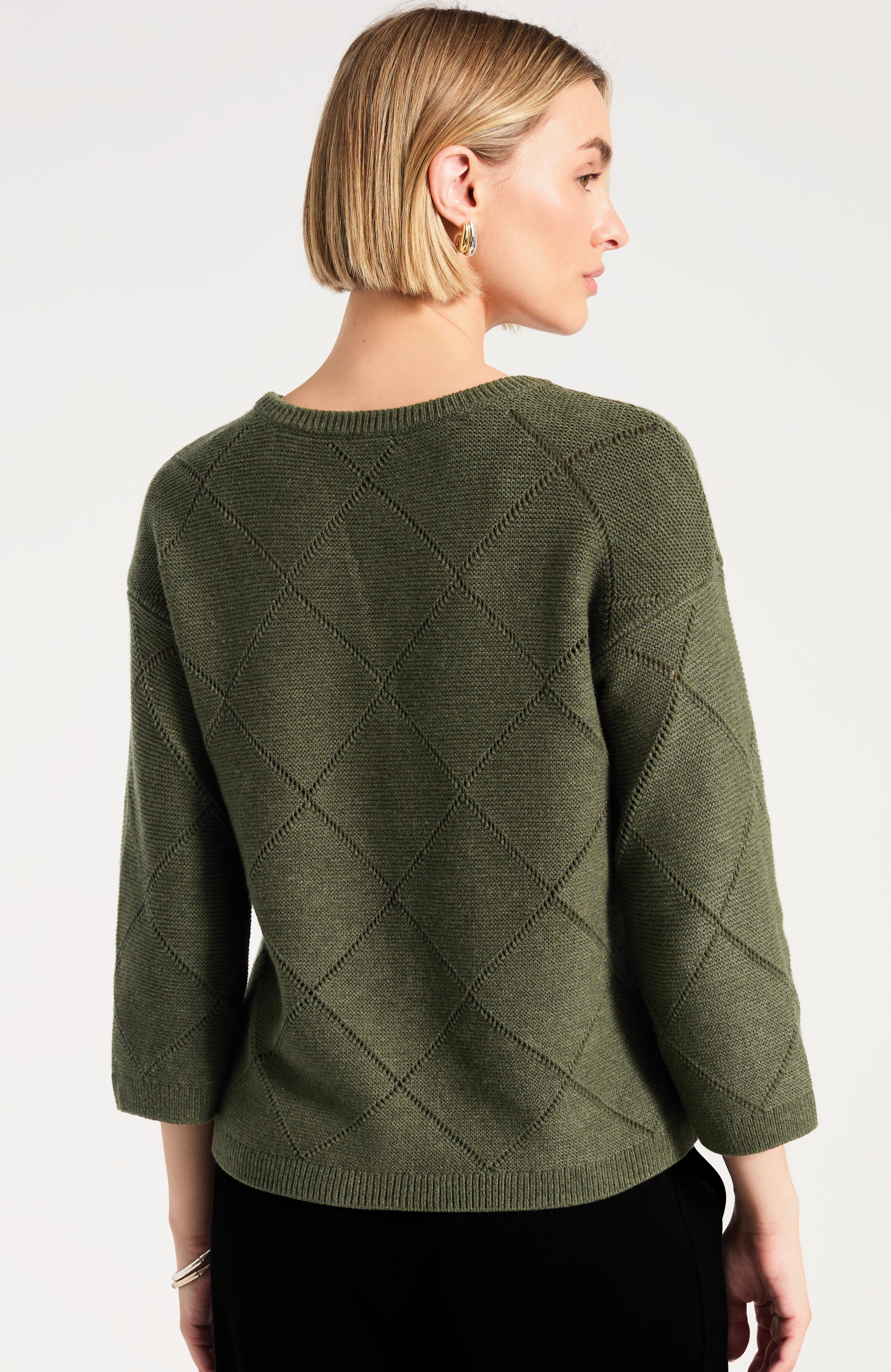 Diamond Textured Sweater