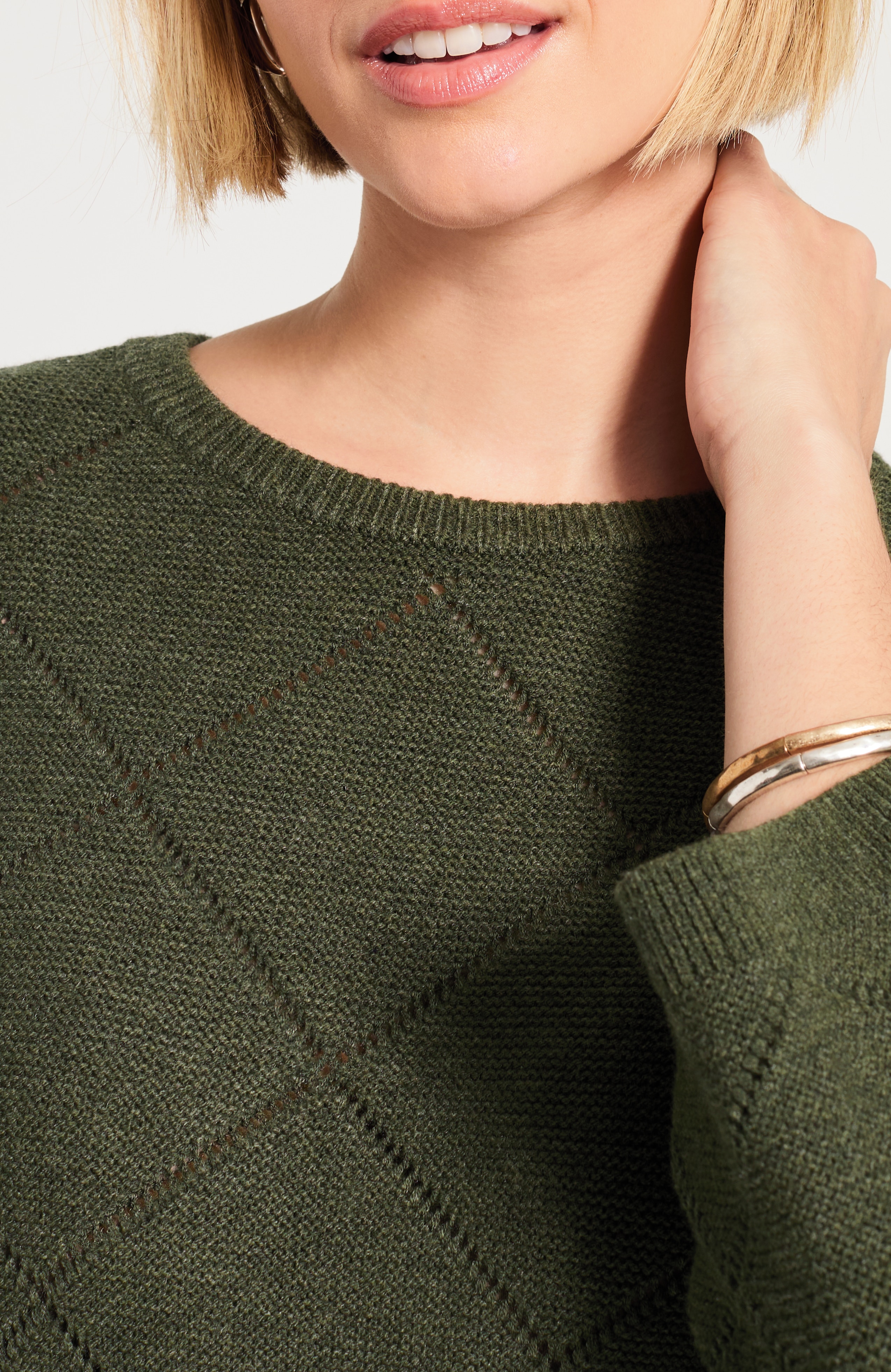 Diamond Textured Sweater