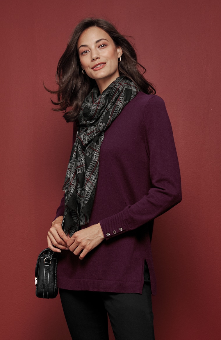 Primary view of the cotton cashmere tunic