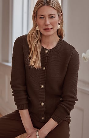 Image for Textured Patch-Pocket Cardi