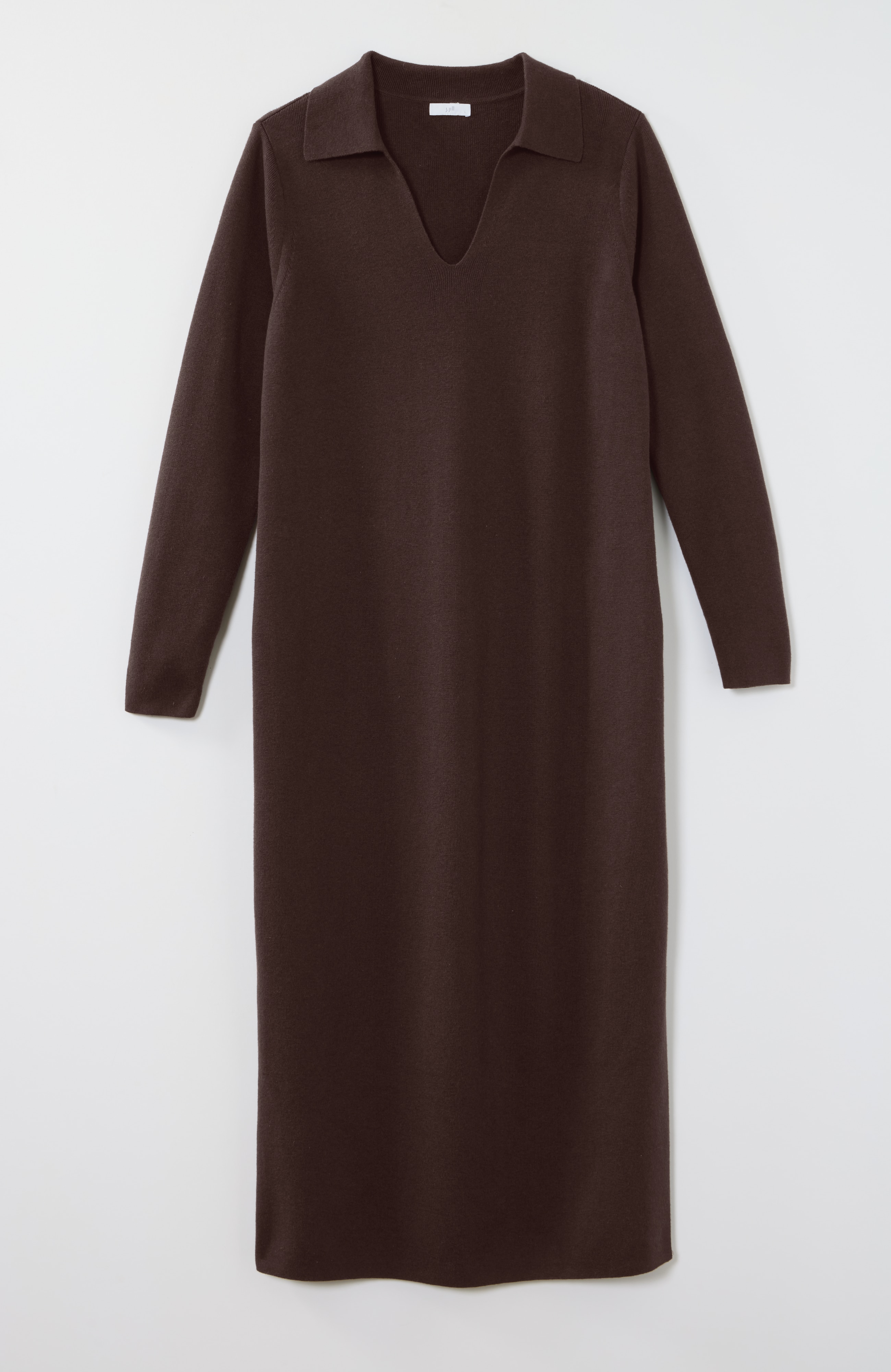 Split-Collar Sweaterdress