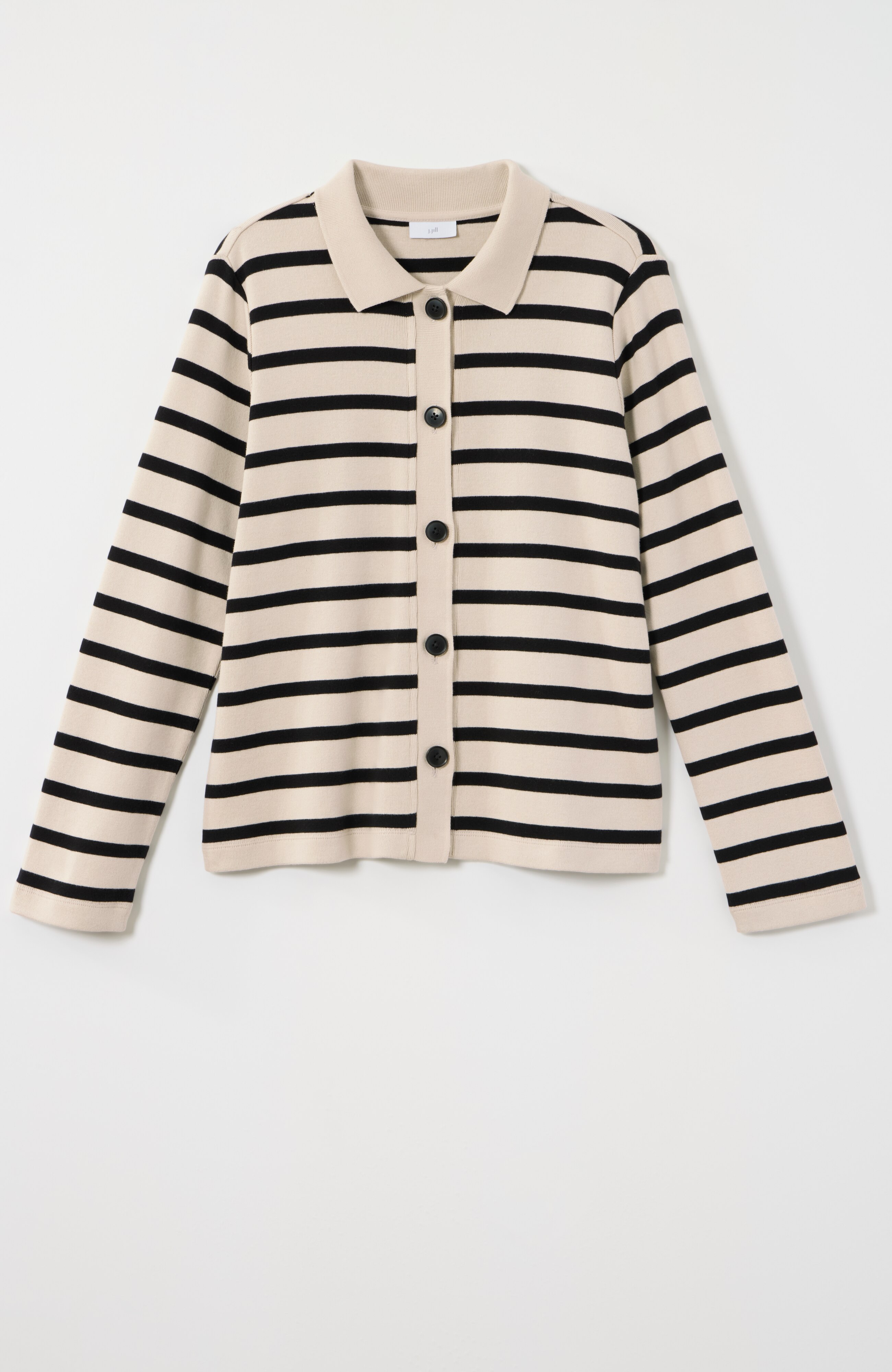 Ribbed Button-Front Top