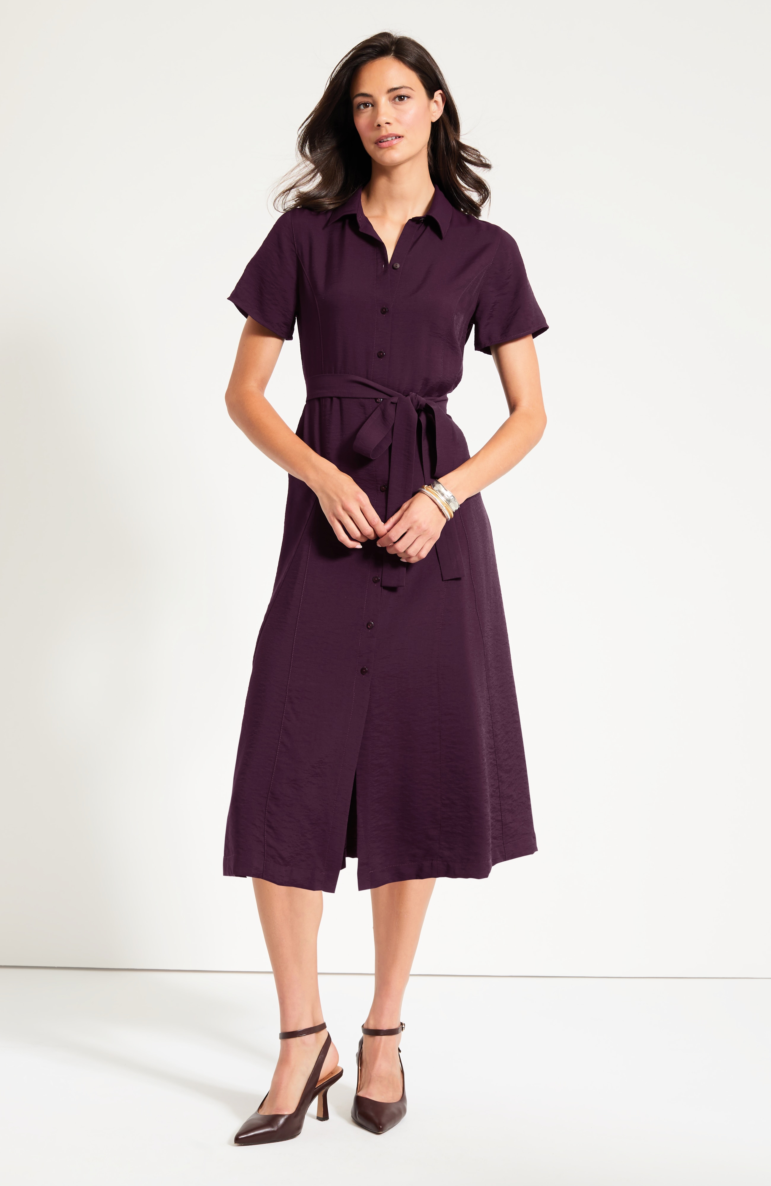 Short-Sleeve Shirtdress