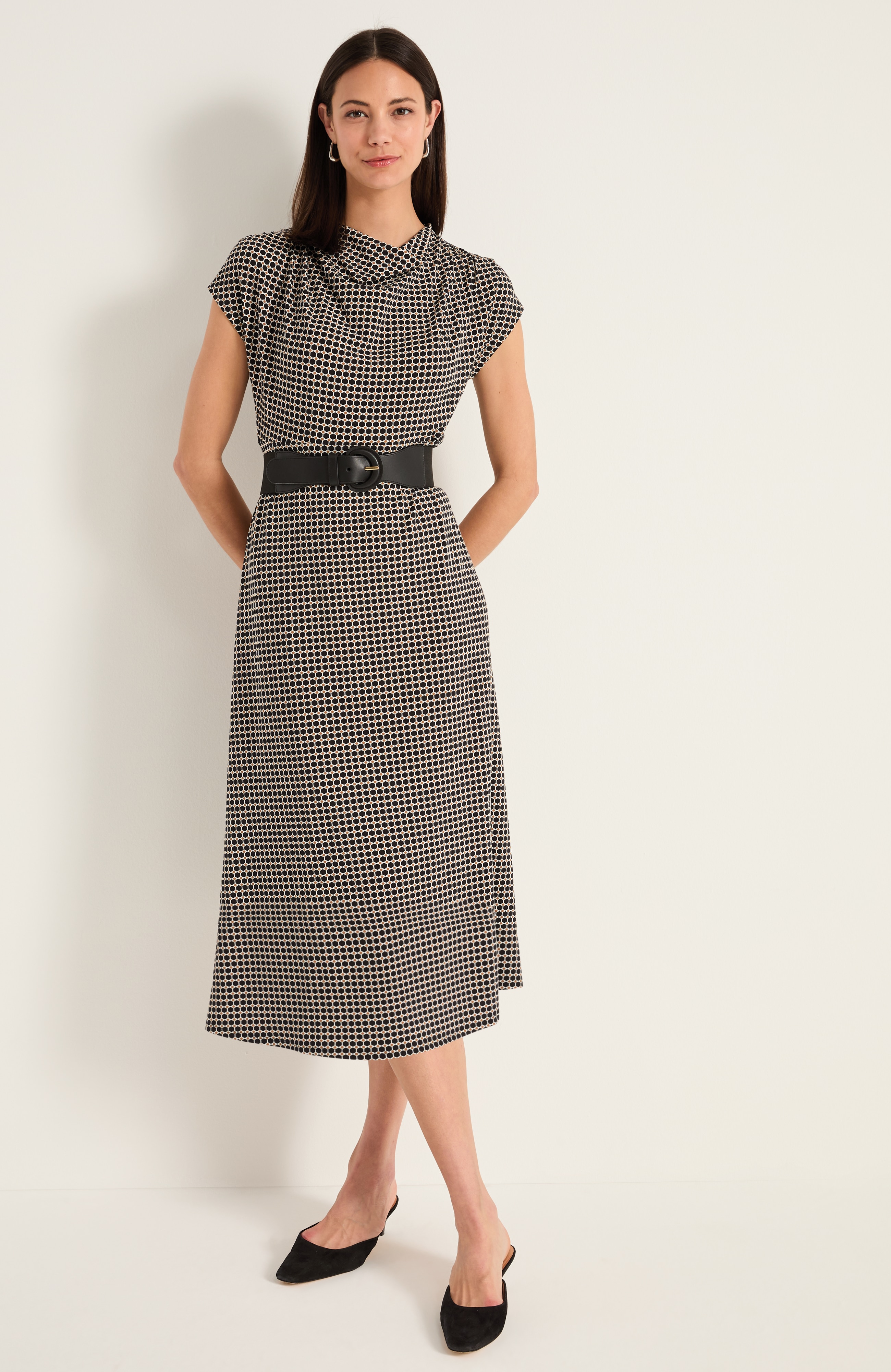 Cowl-Neck Dress