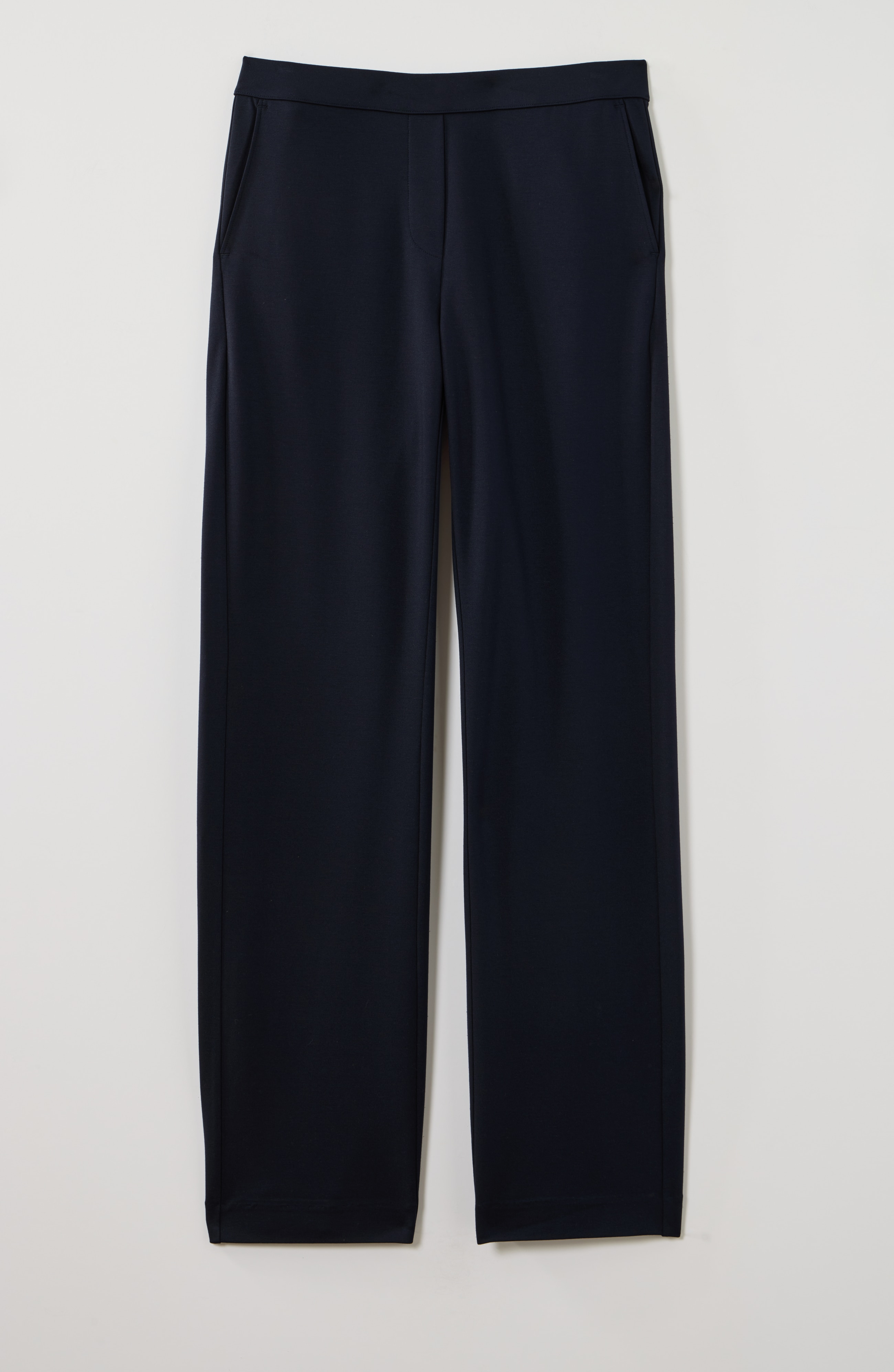 wearever polished-knit wide-leg trousers