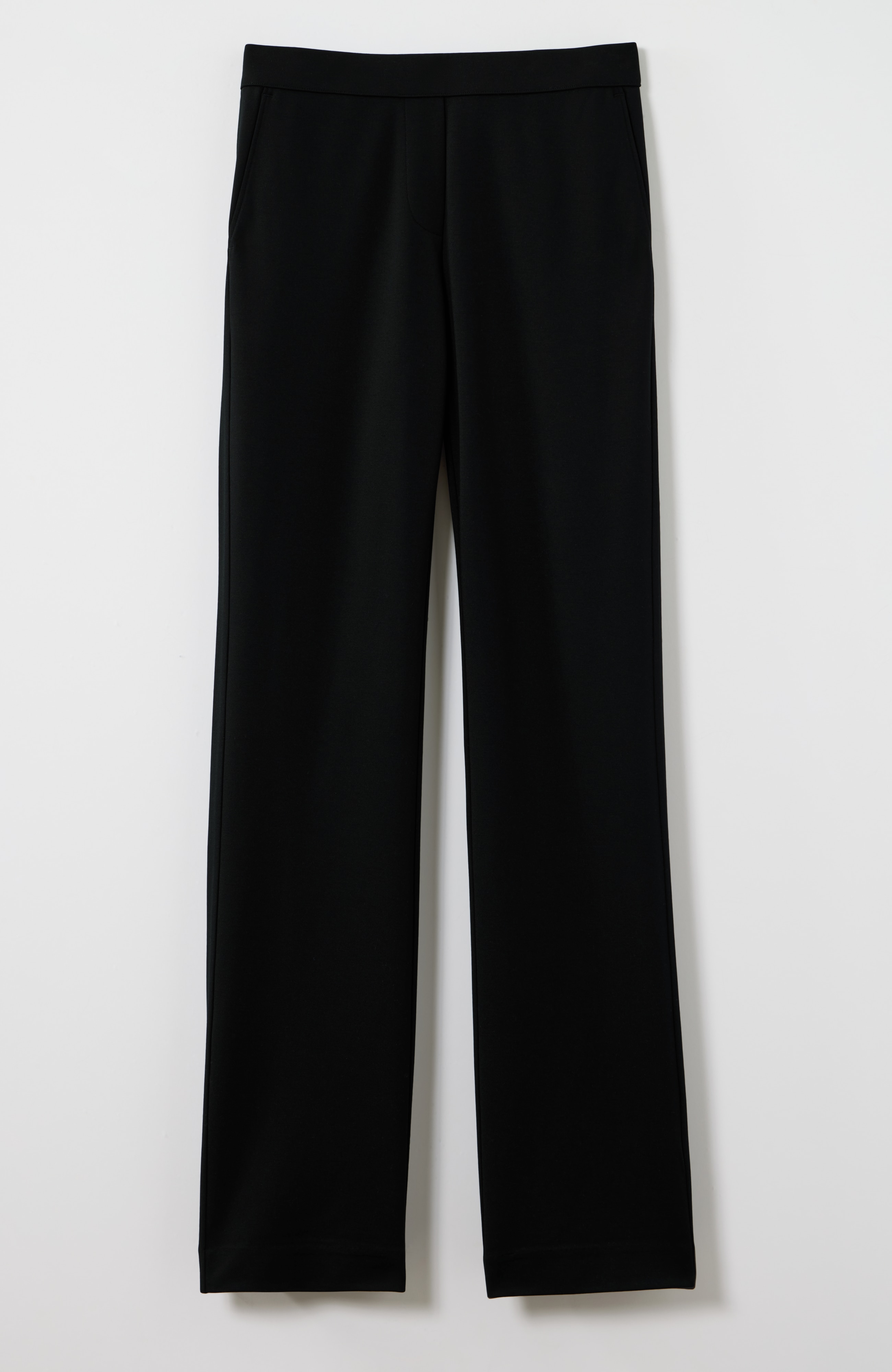 wearever polished-knit wide-leg trousers