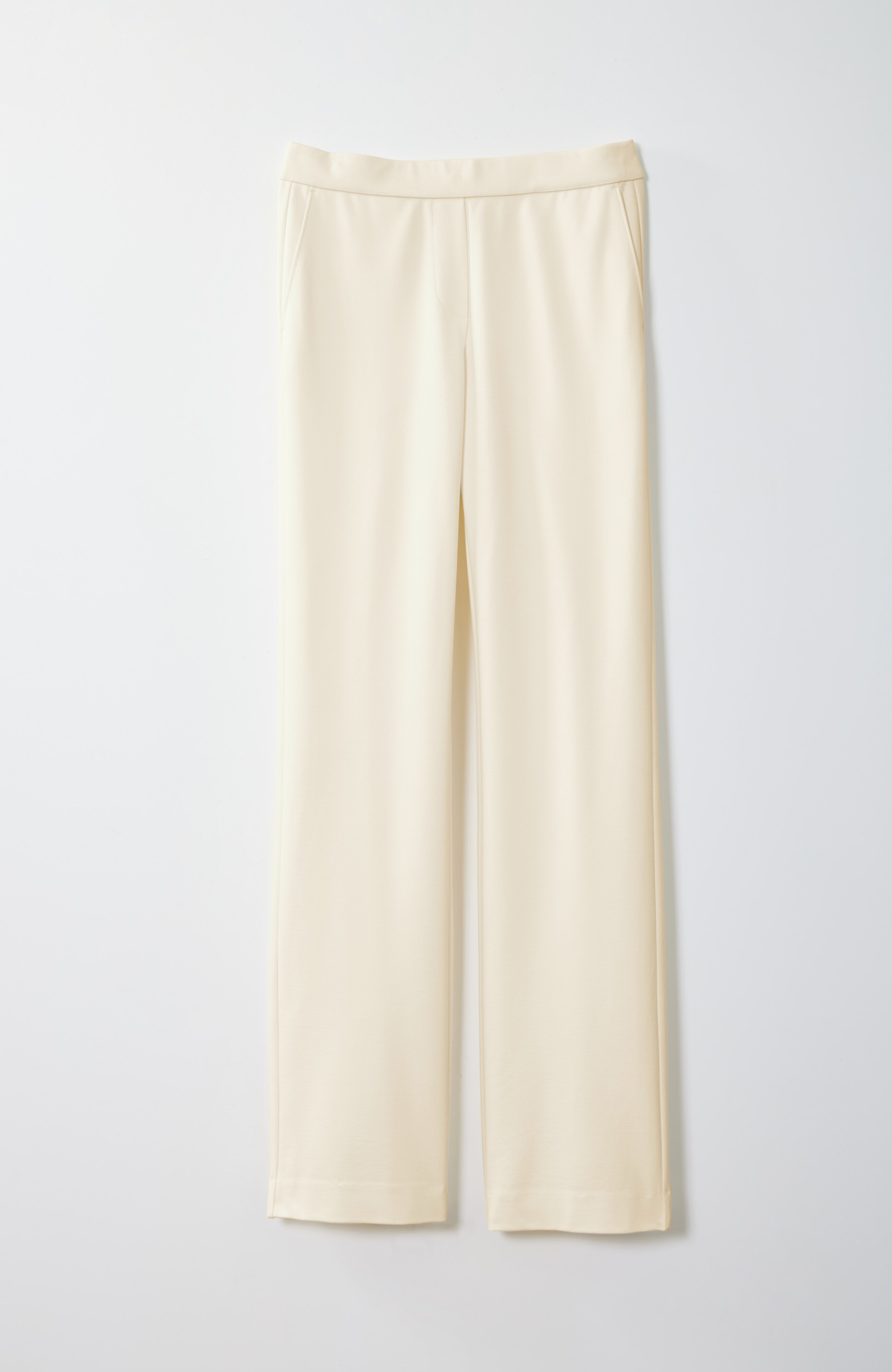 Wearever Polished-Knit Wide-Leg Trousers | JJill