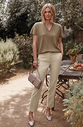 Image for Brushed Slim-Leg Trouser