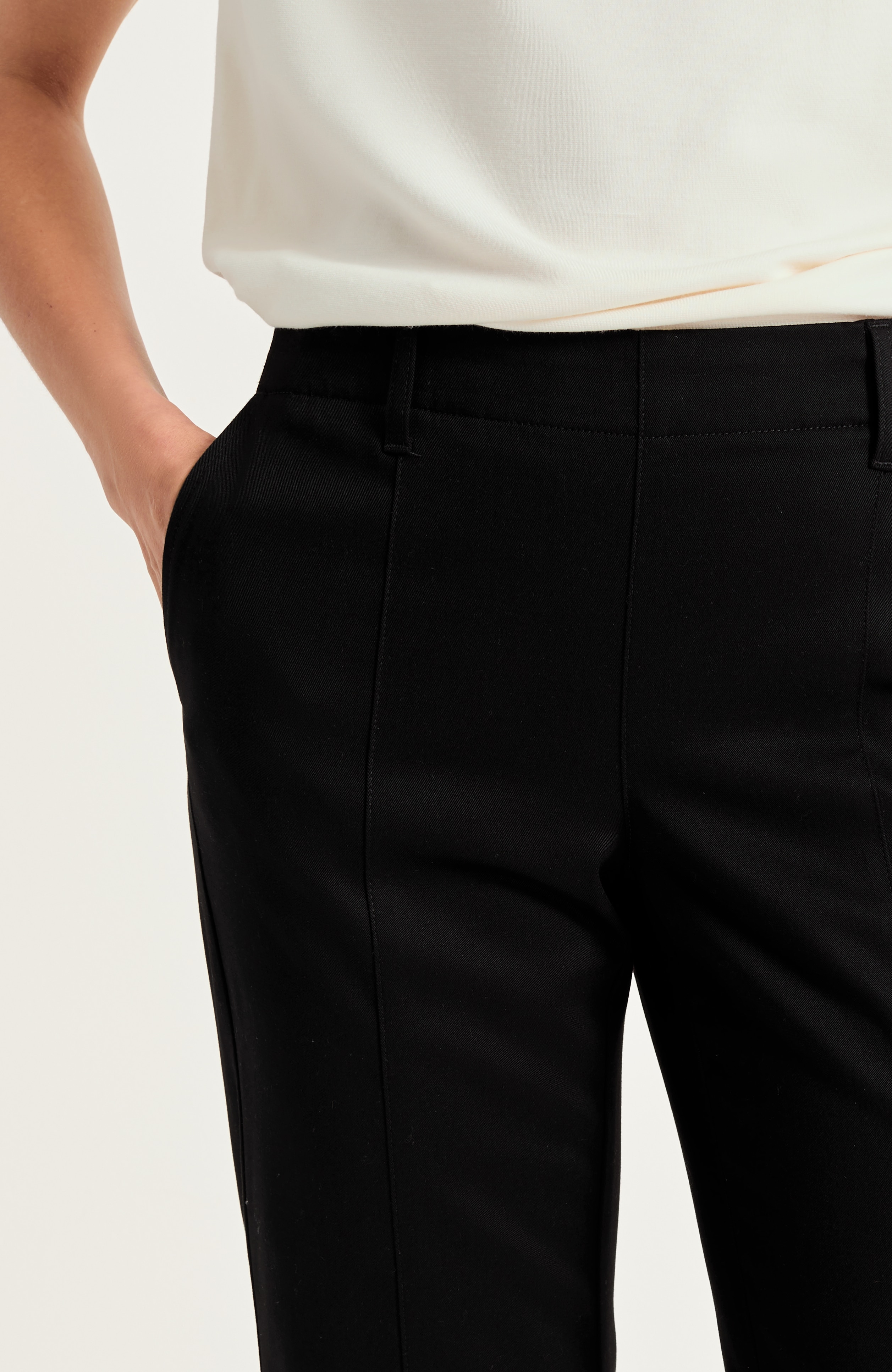 Seamed Wide-Leg Chino Pant | JJill